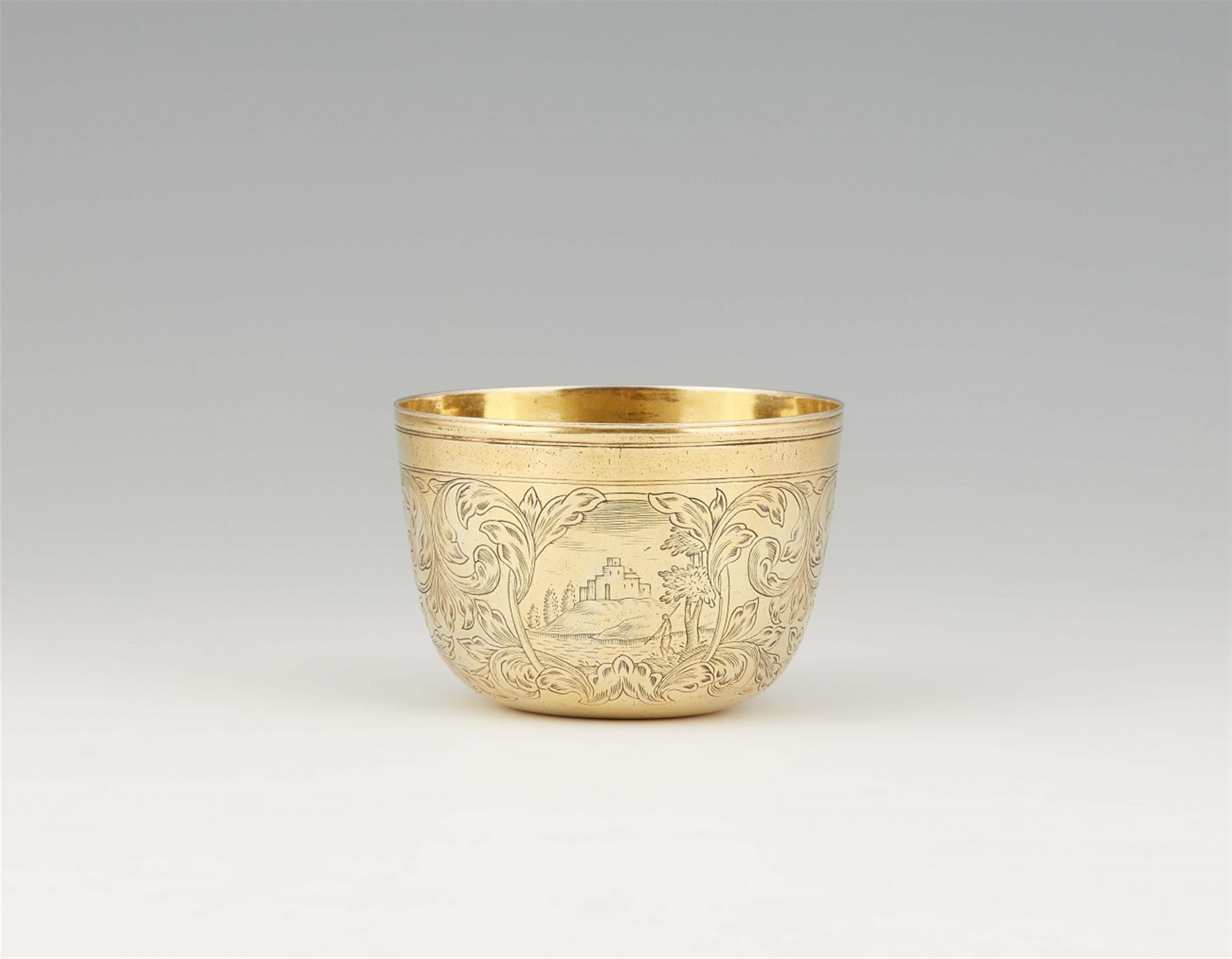 An Augsburg silver gilt beaker - image-1