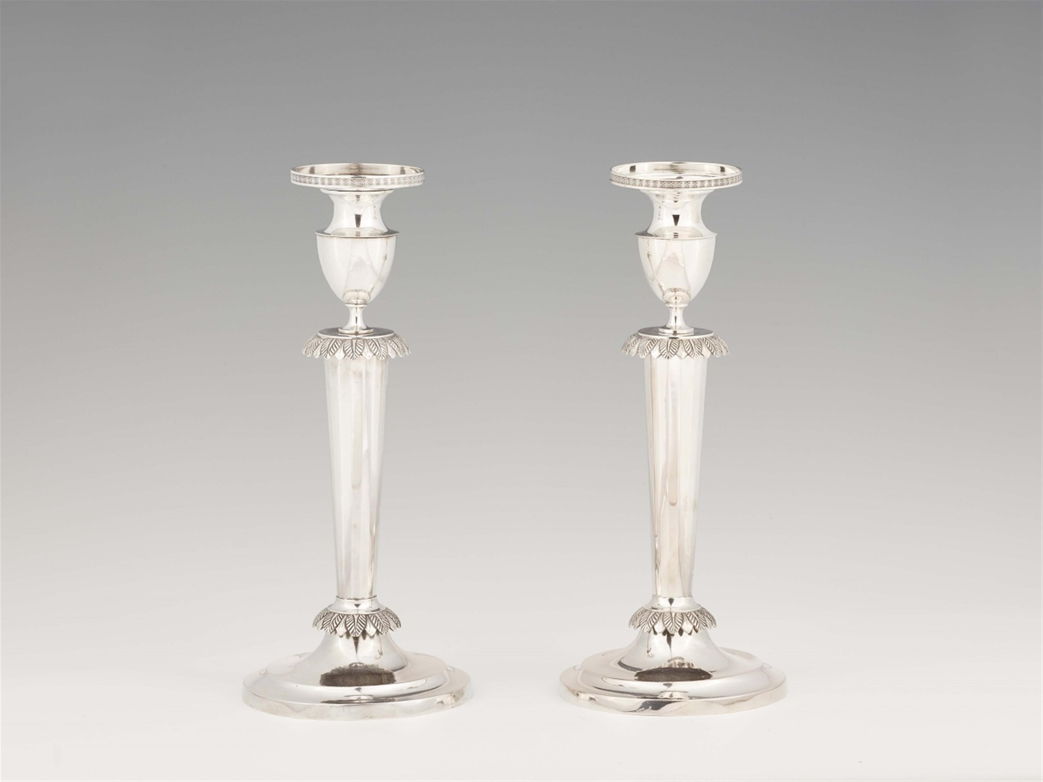 A pair of Kassel silver candlesticks - image-1