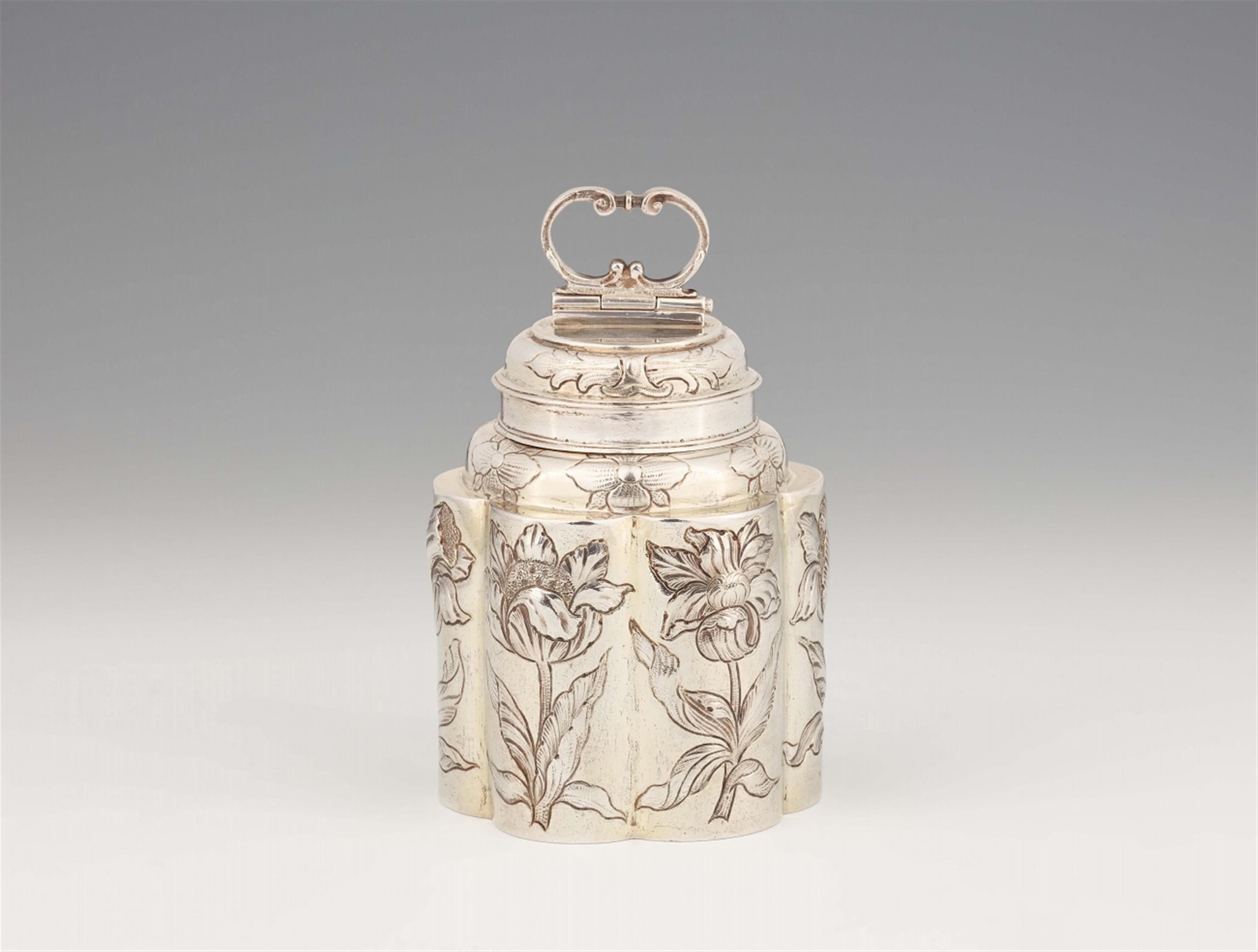 A Leipzig parcel gilt silver canister - image-1