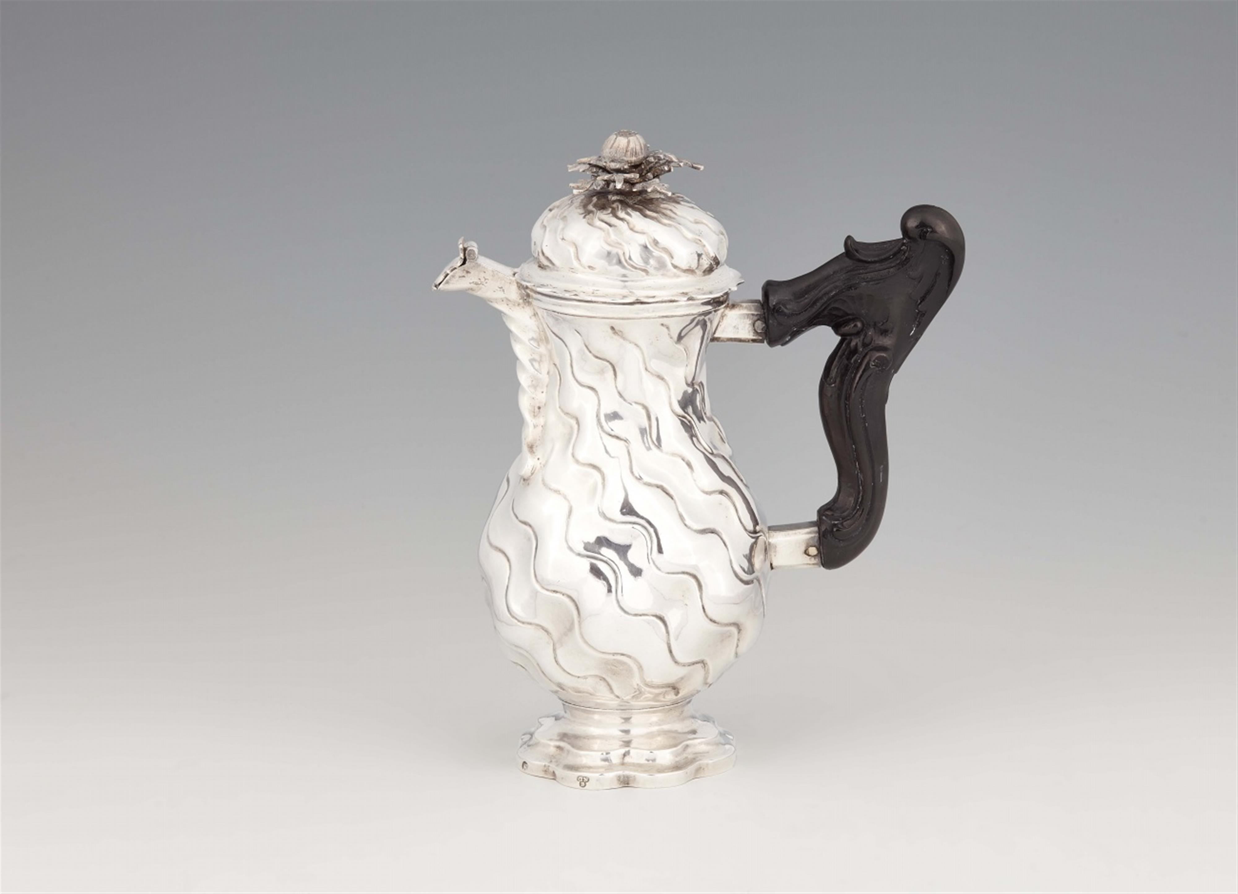 A Nuremberg silver hot milk jug - image-1