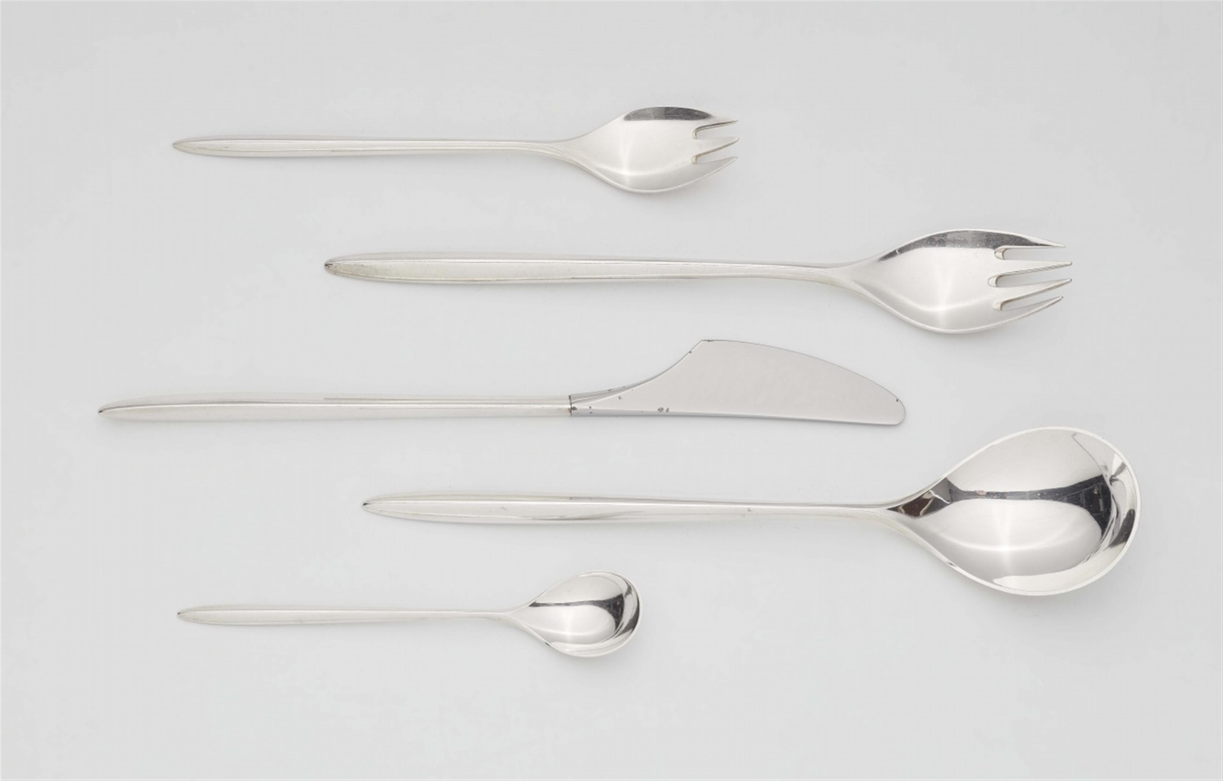 A Danish mid-century silver cutlery set by Carl M. Cohr, 'Trinita' model - image-1