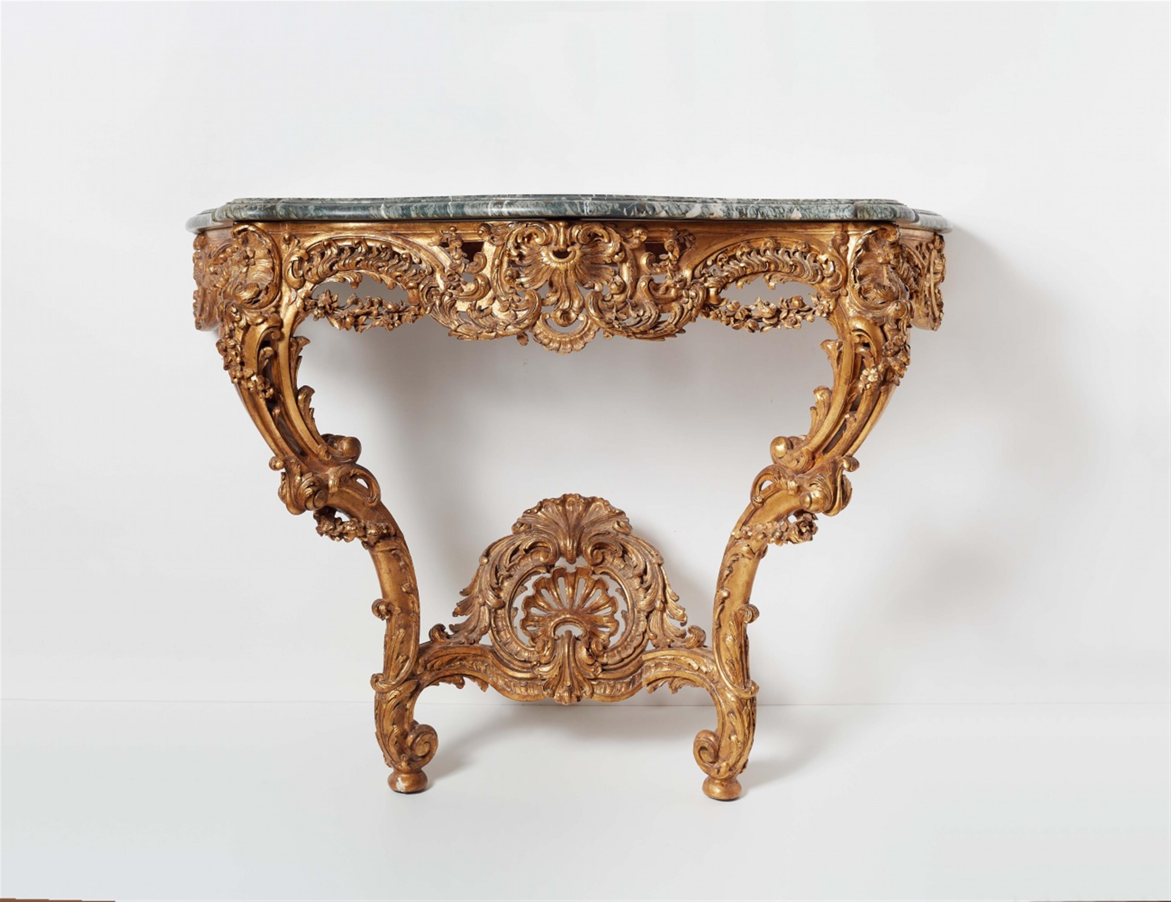 A Louis XV style console table - image-1