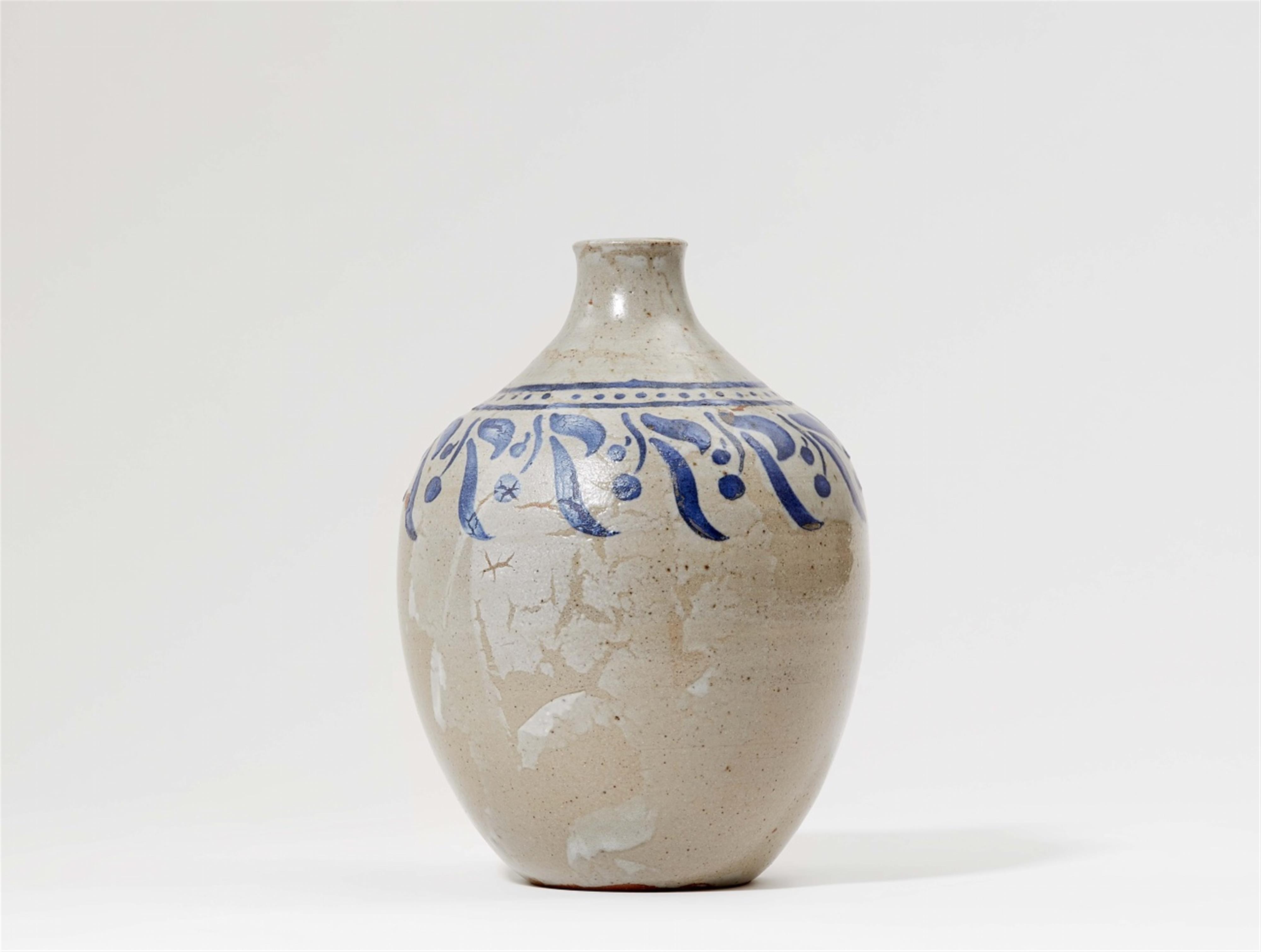 A salt glazed stoneware vase by Auguste Delaherche - image-1