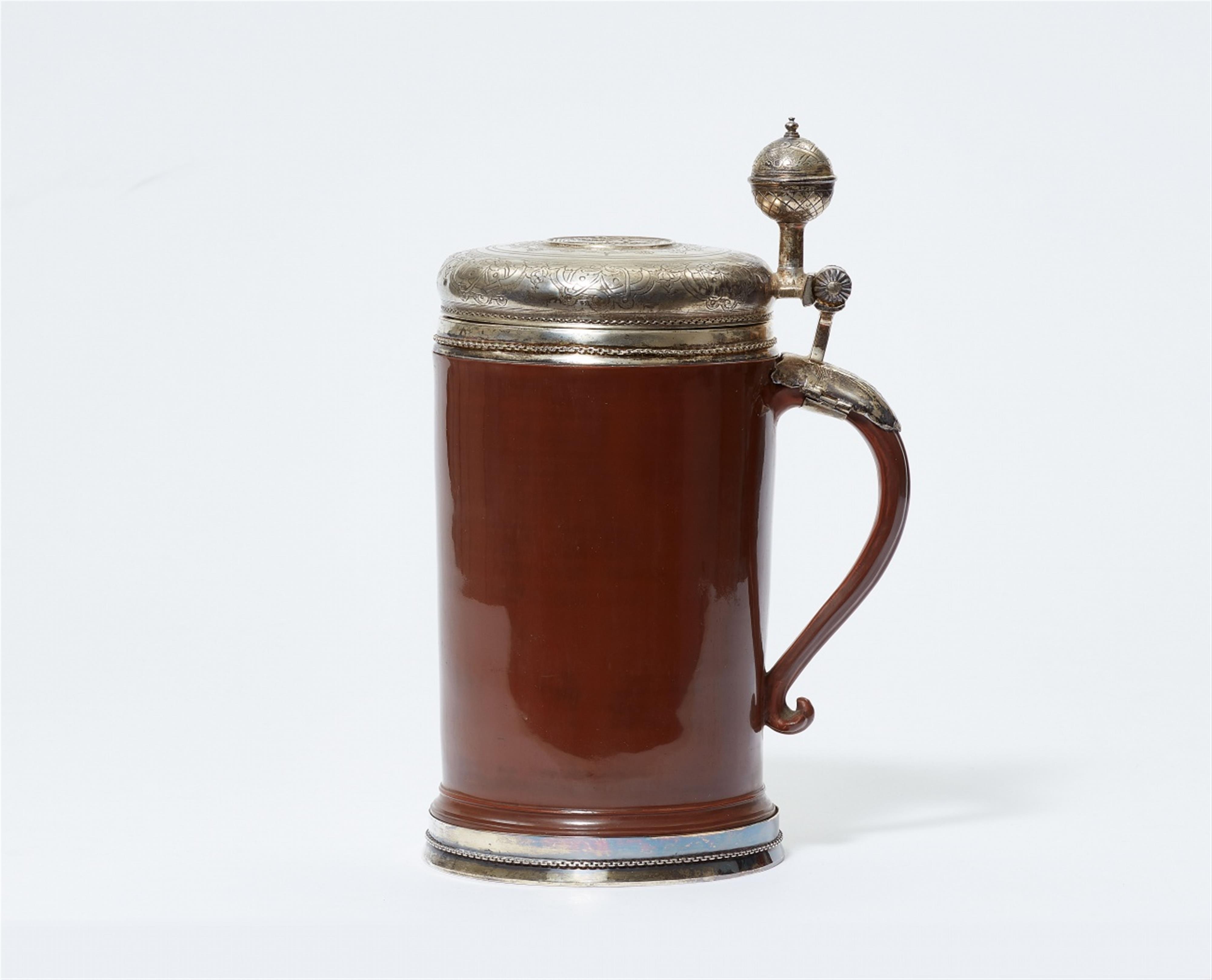 A Meissen Böttger stoneware tankard - image-1