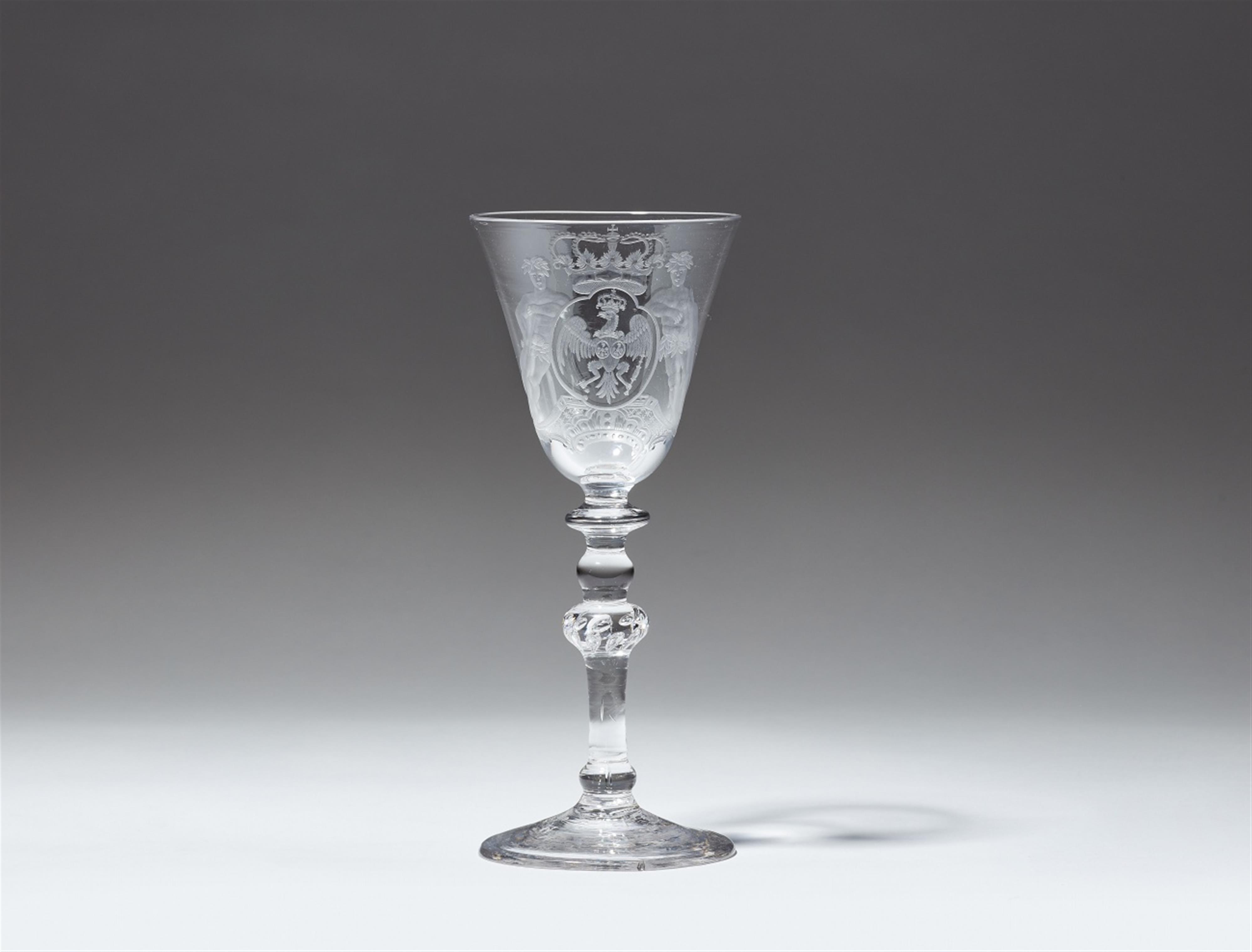 A glass chalice with the Prussian coat of arms - image-1