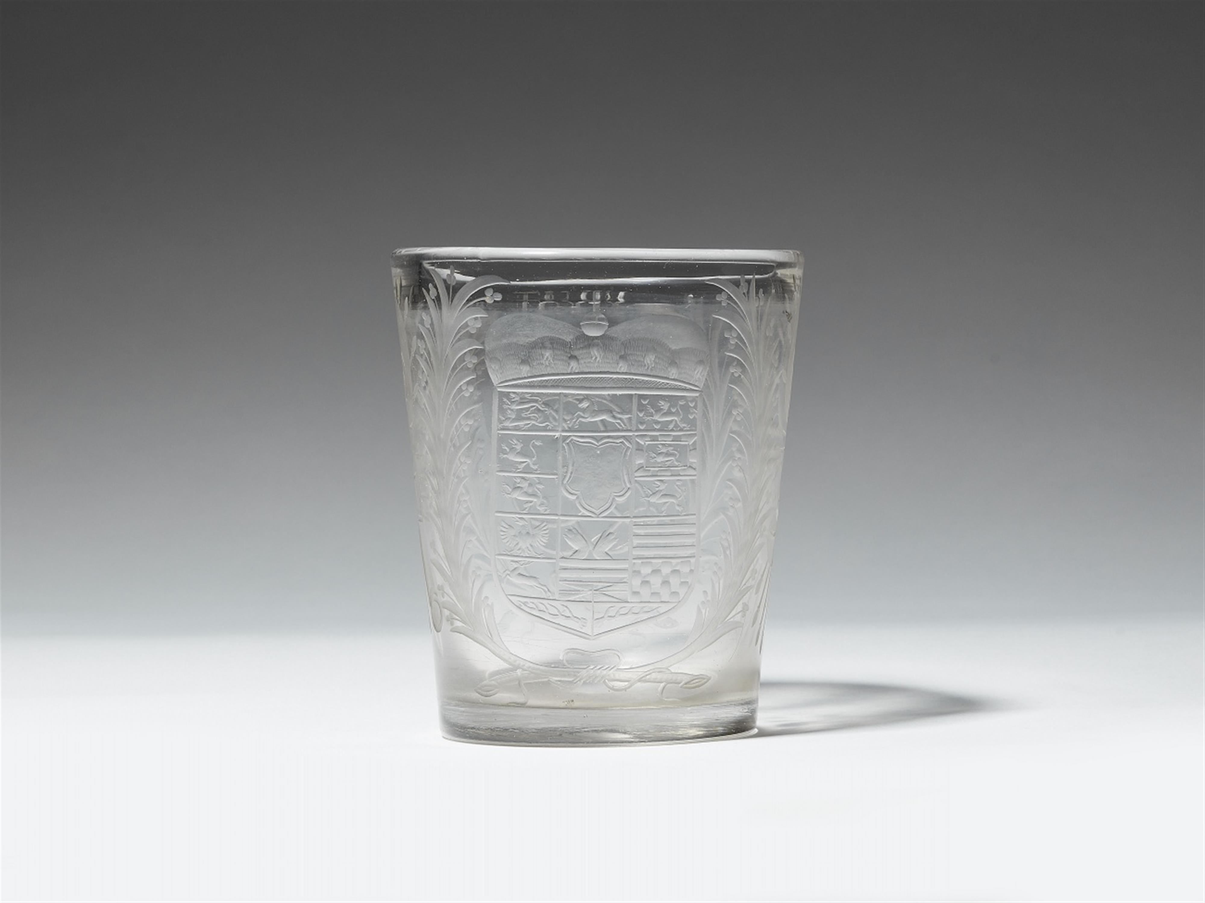 A Bohemian glass beaker commemorating Prince Elector Georg Ludwig von Braunschweig-Lüneburg - image-2