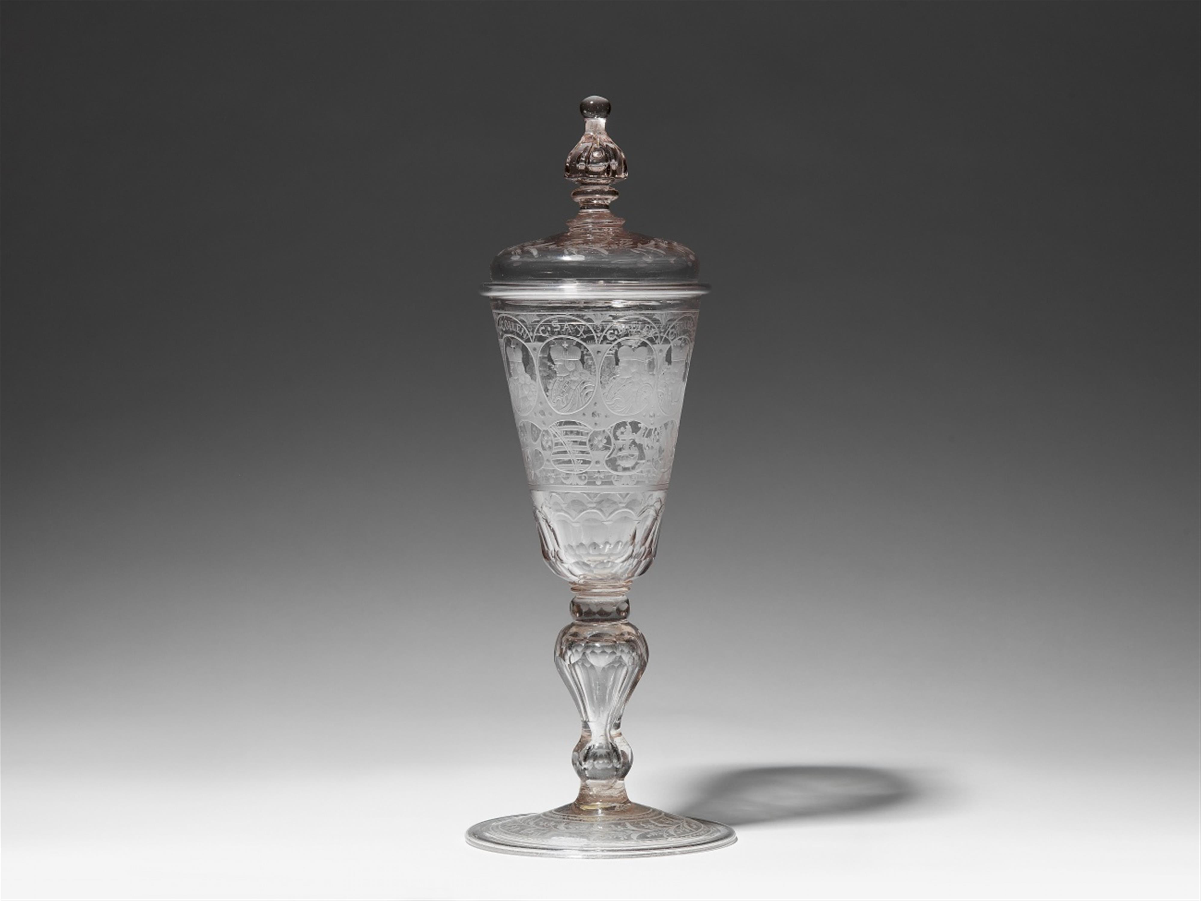 A goblet and cover with depictions of Prince Electors - image-2