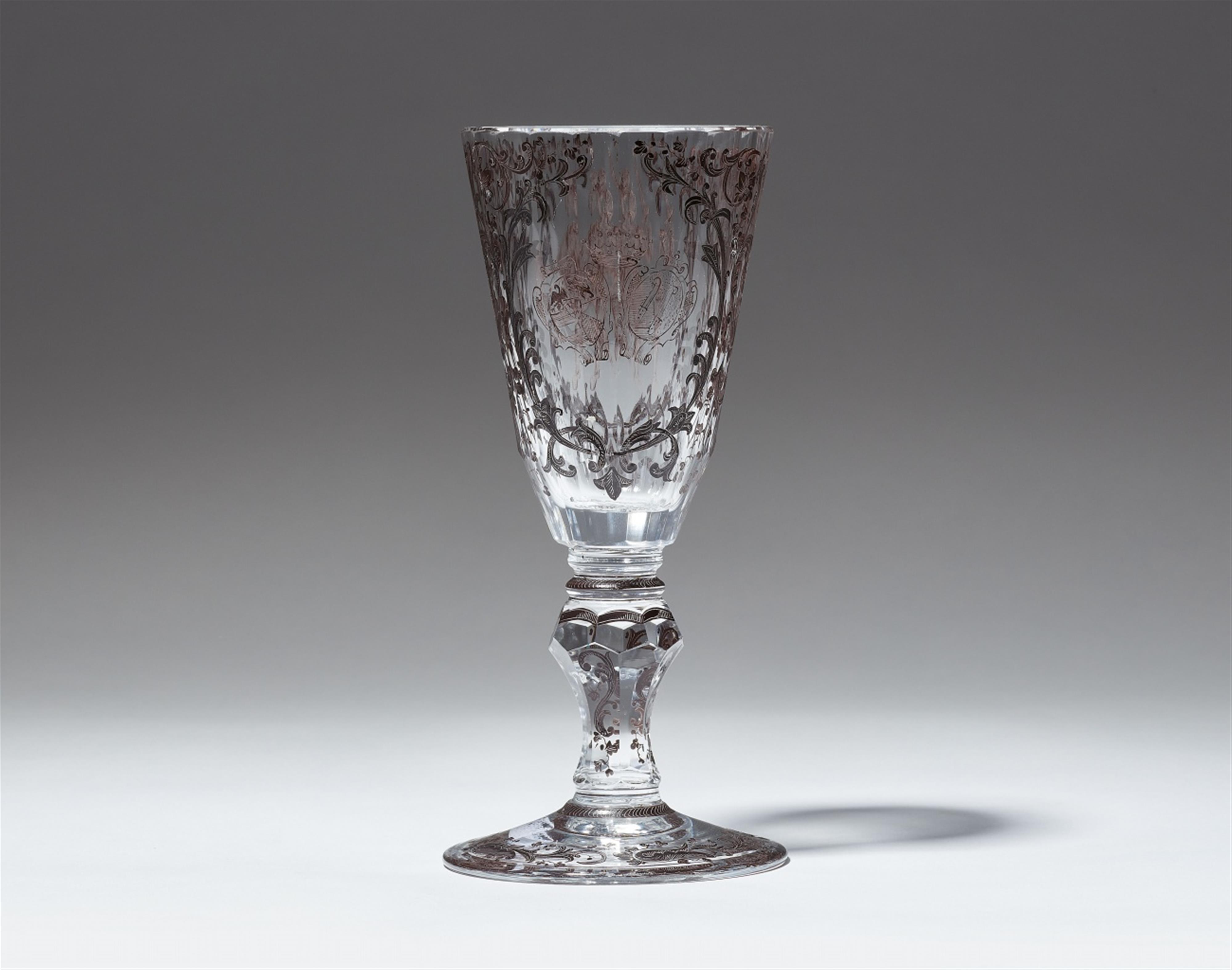 A Historicist glass chalice with painted decor - image-2