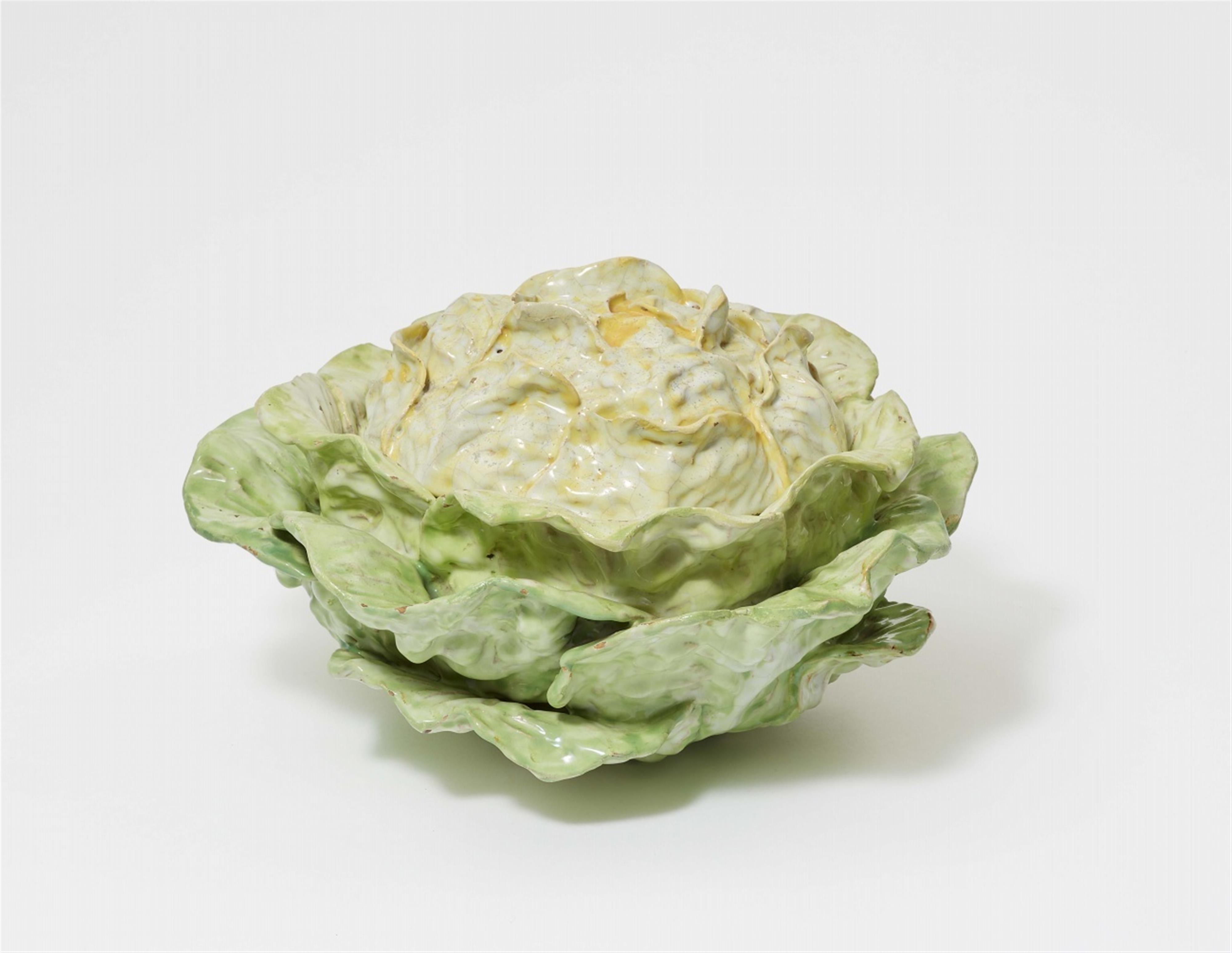 A faience lettuce tureen - image-2