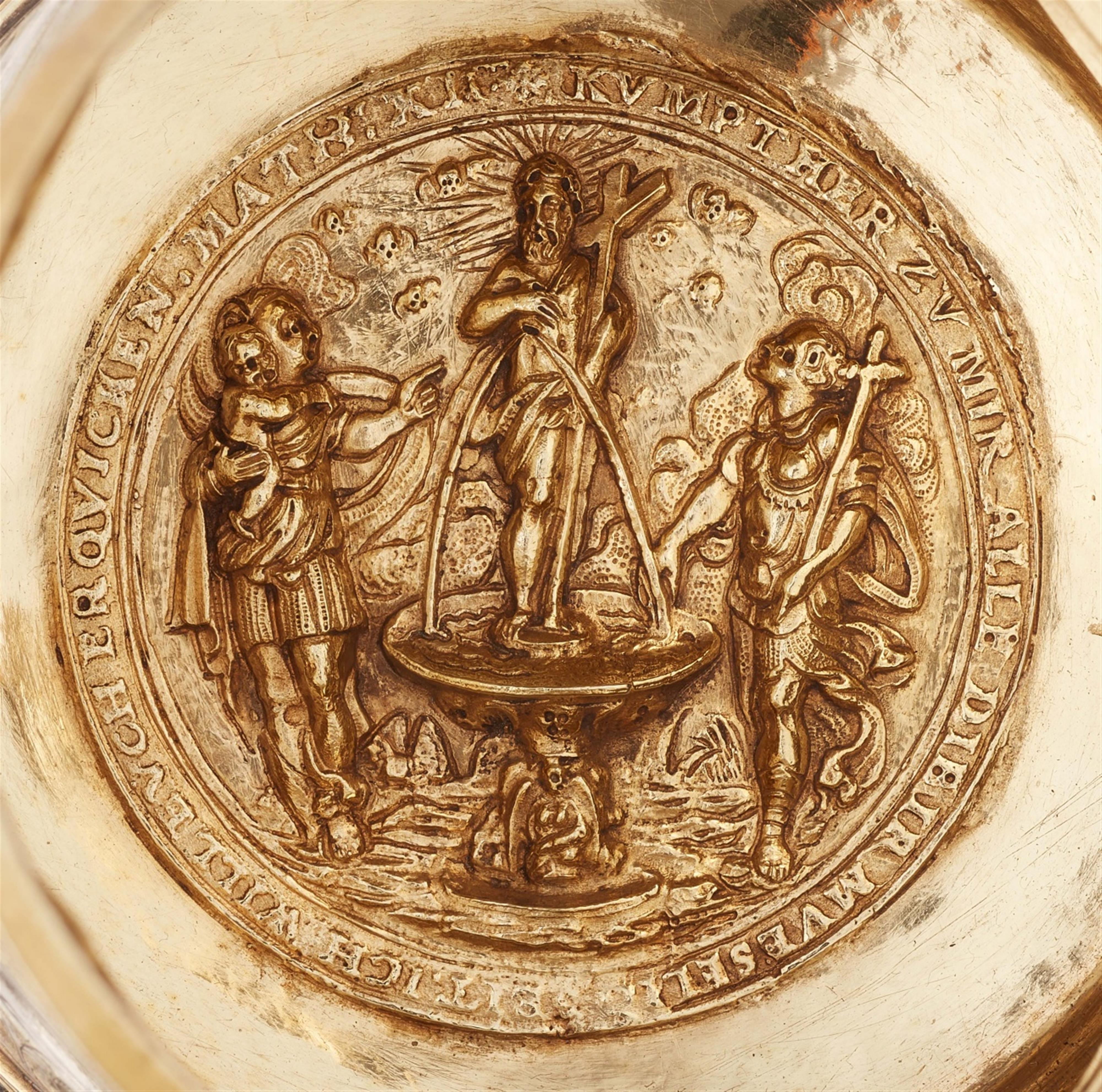 An important Renaissance parcel gilt silver tankard - image-7