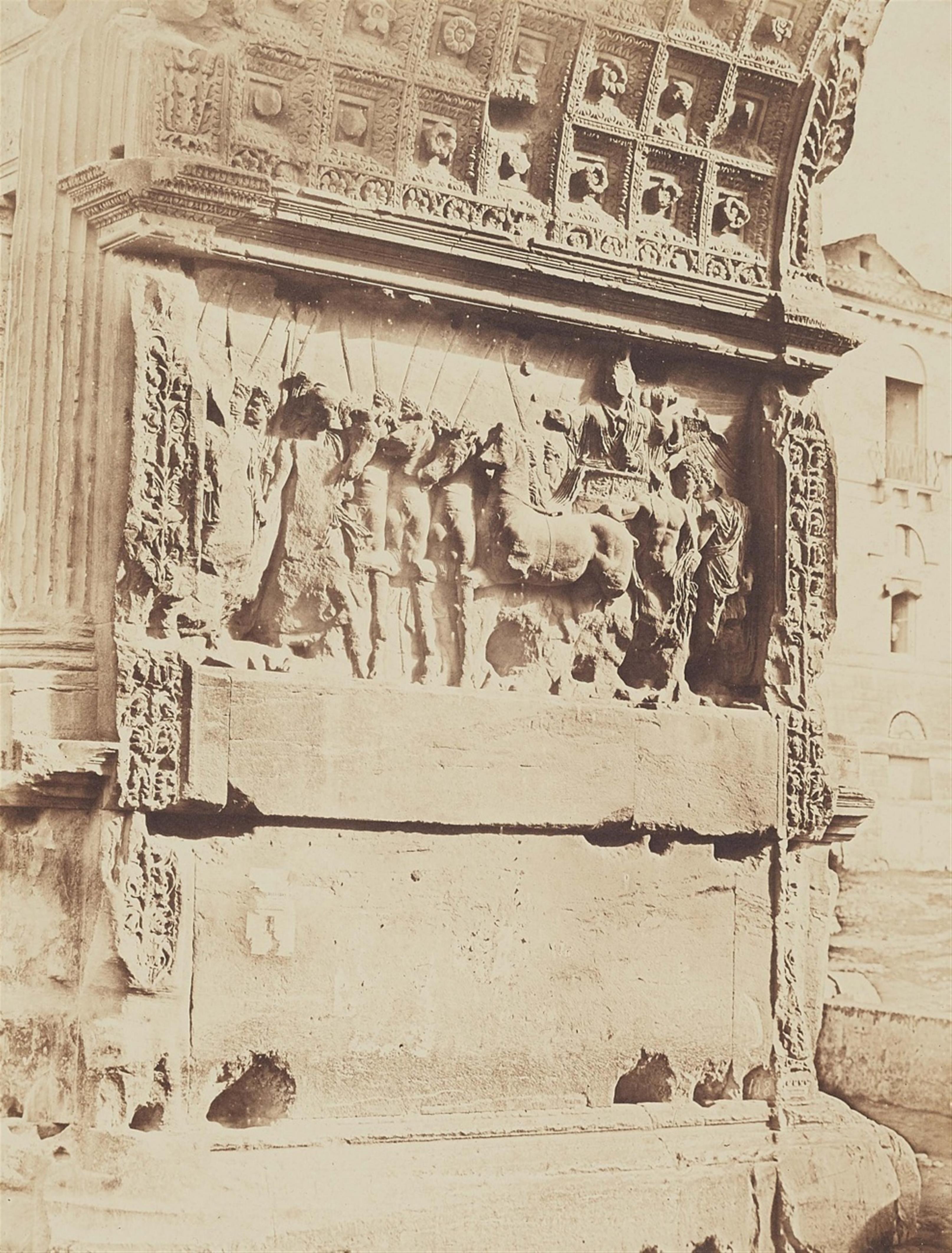 James Anderson - Arch of Titus: Bas-relief with the Triumphal Procession and Spoils from the Temple of Solomon/Bas-relief with Imperial Quadriga - image-2