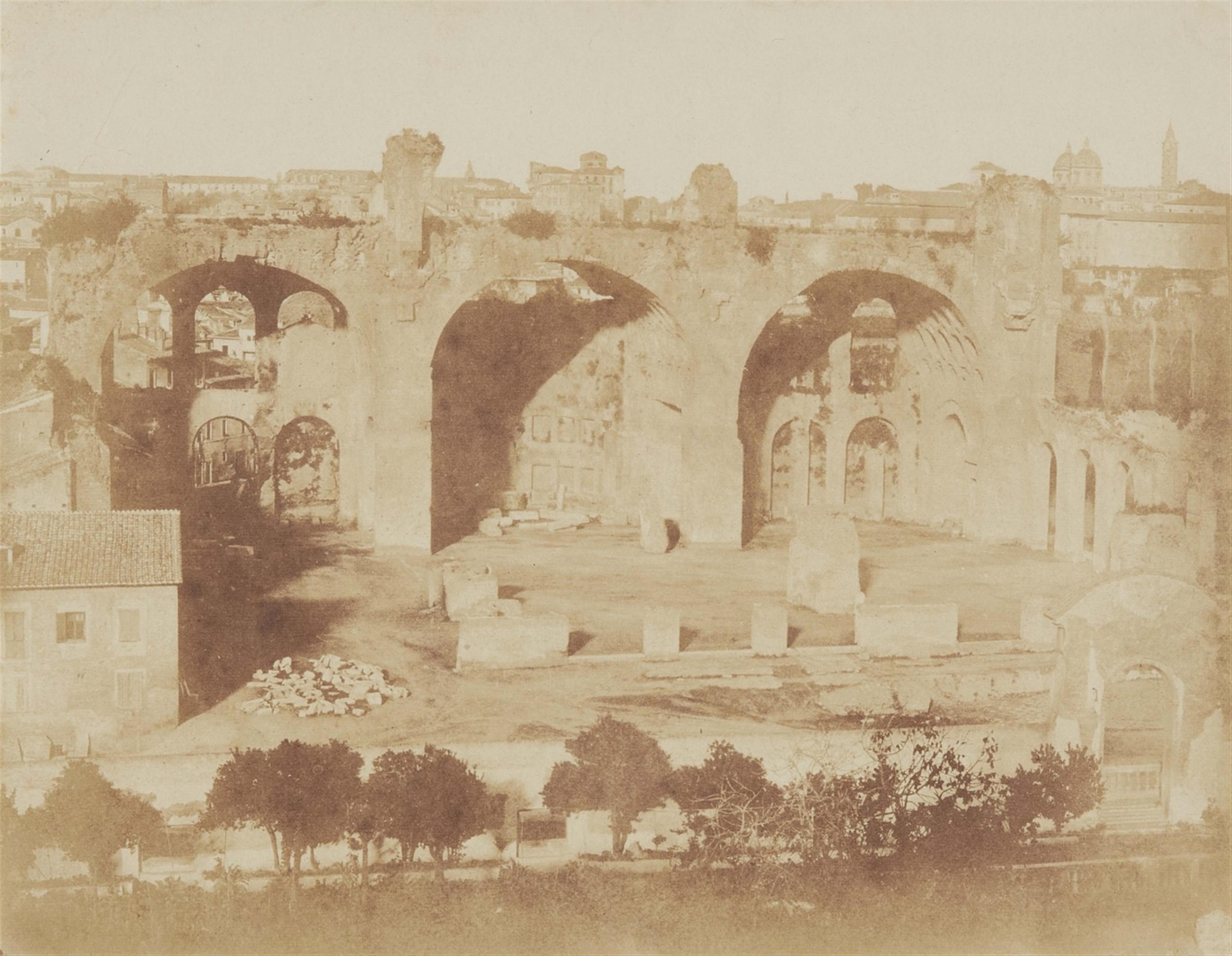 Giacomo Caneva - View from the Palatine to the Basilica of Maxentius - image-1