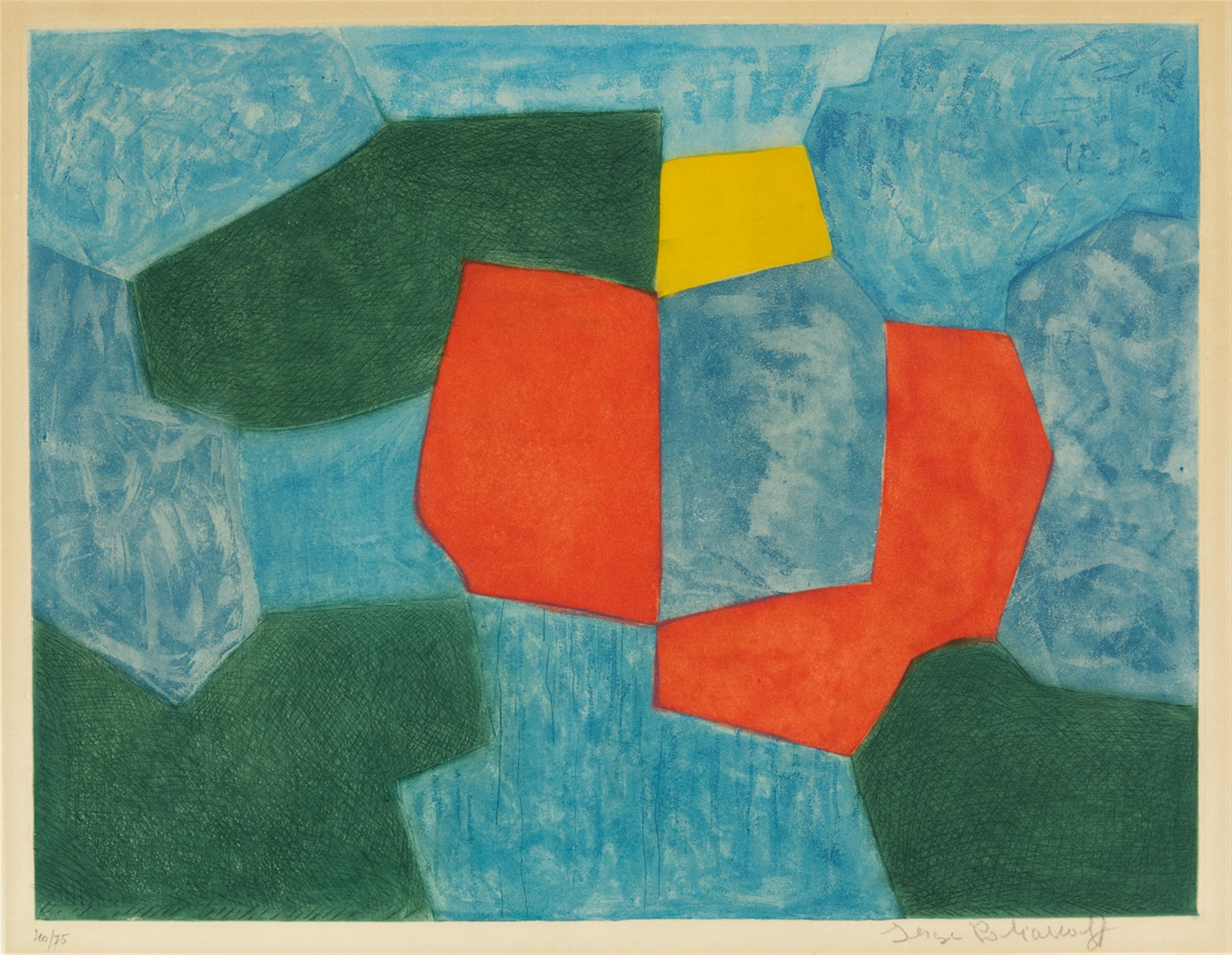 Serge Poliakoff - Composition verte, bleue, rouge et jaune - image-1