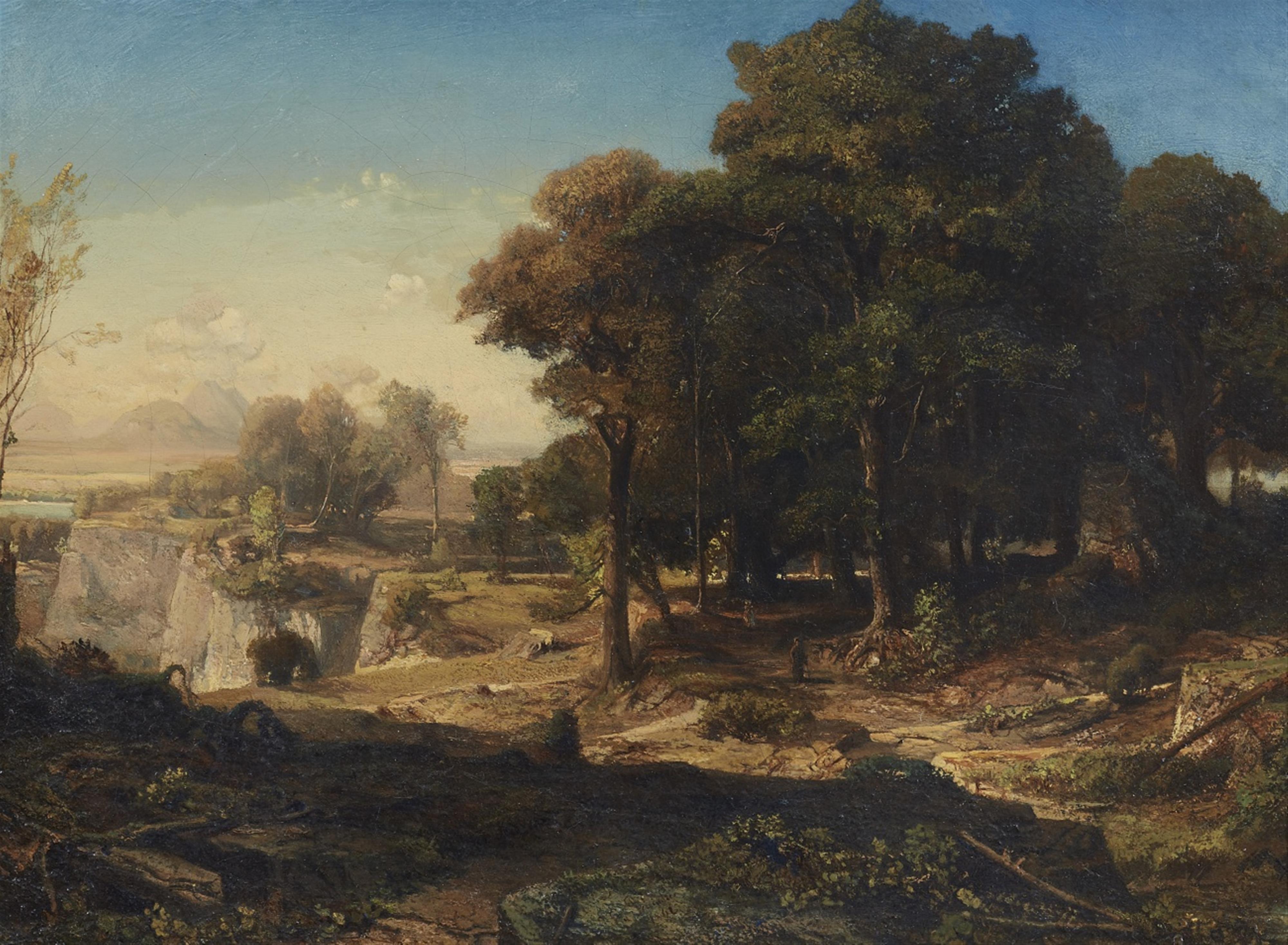 Emil Jakob Schindler - Bewaldete Landschaft - image-1