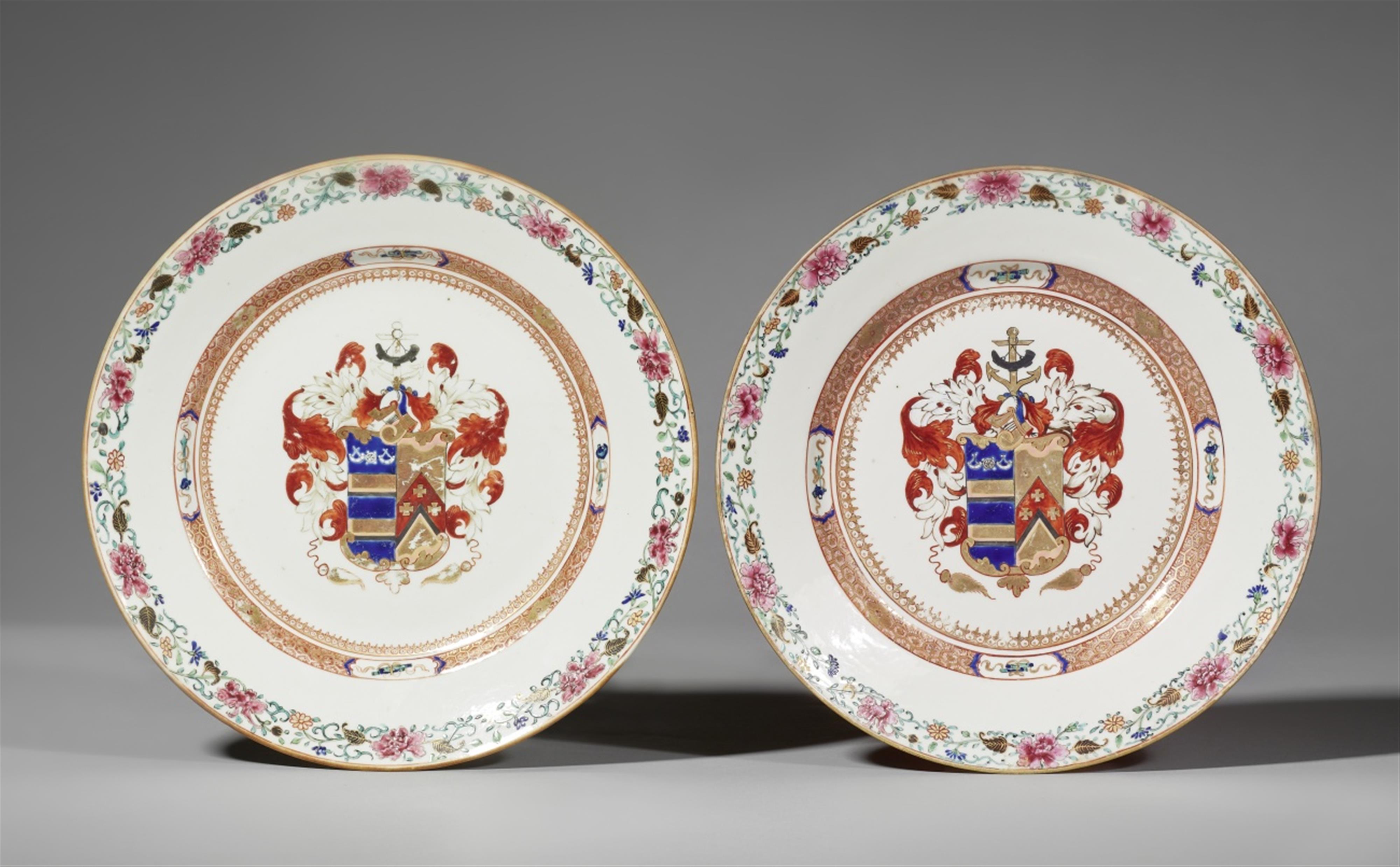 Two armorial plates. Yongzheng period (1722-1735) - image-1