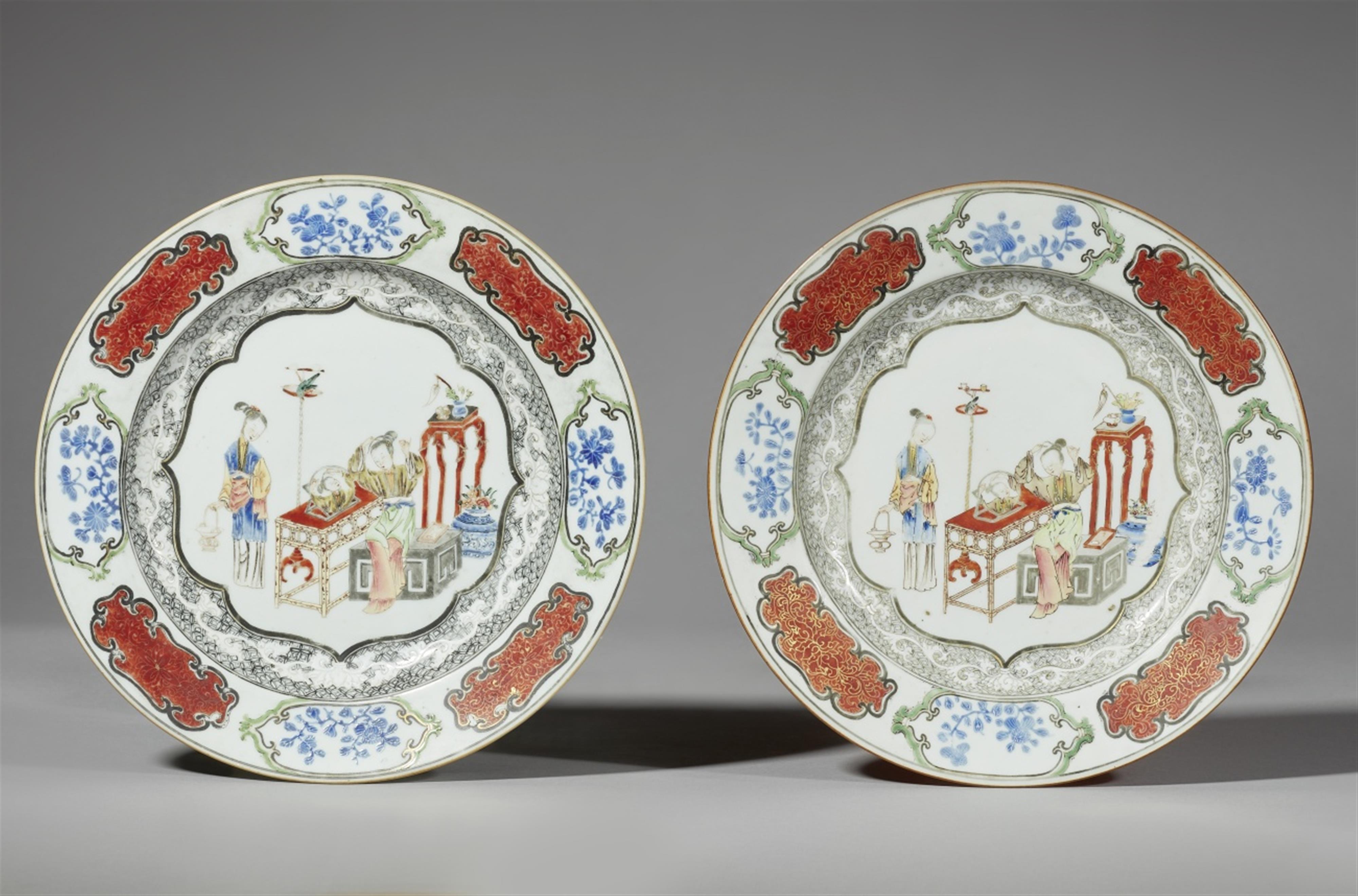 Two silvered dishes. Yongzheng period (1723-1735)) - image-1