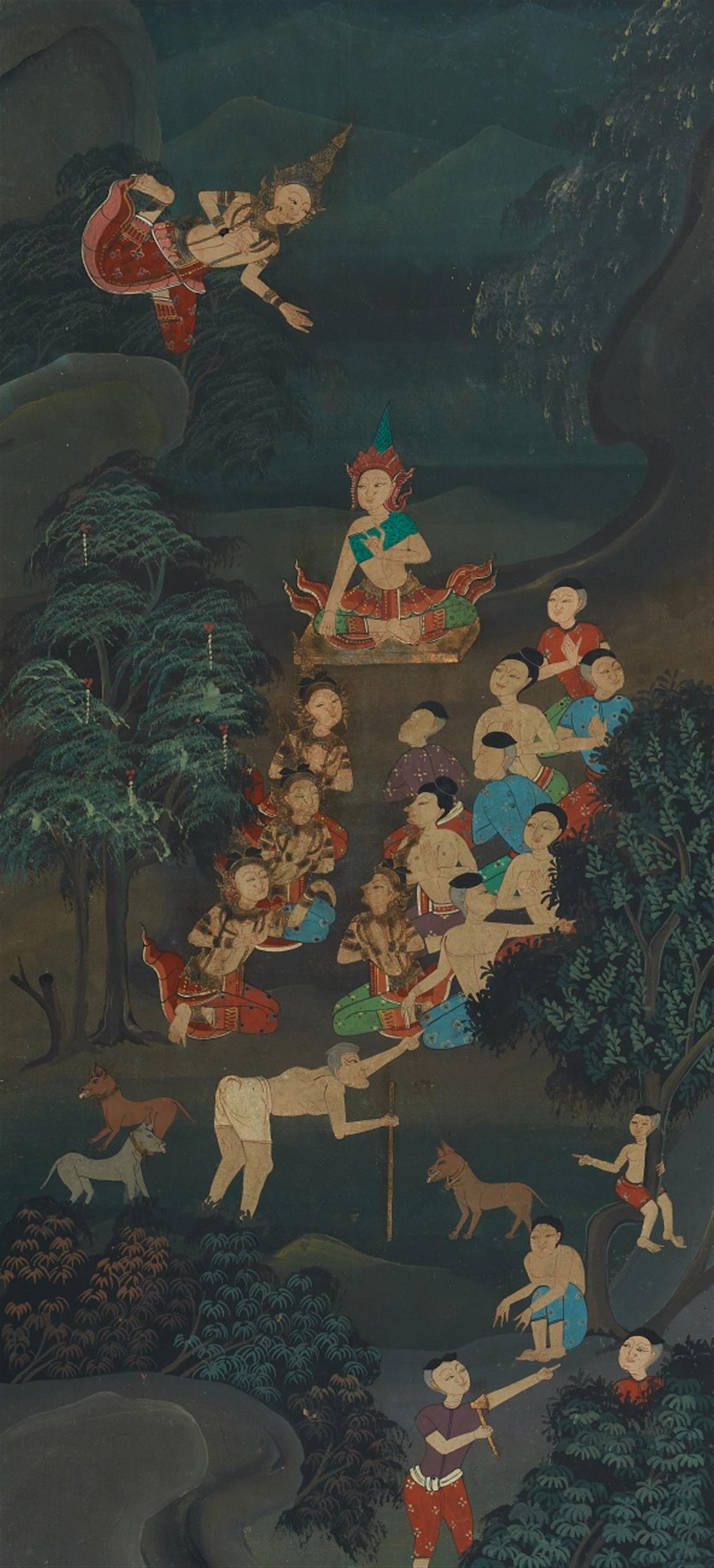 A Thai anonymous painting. Late 19th century - image-1