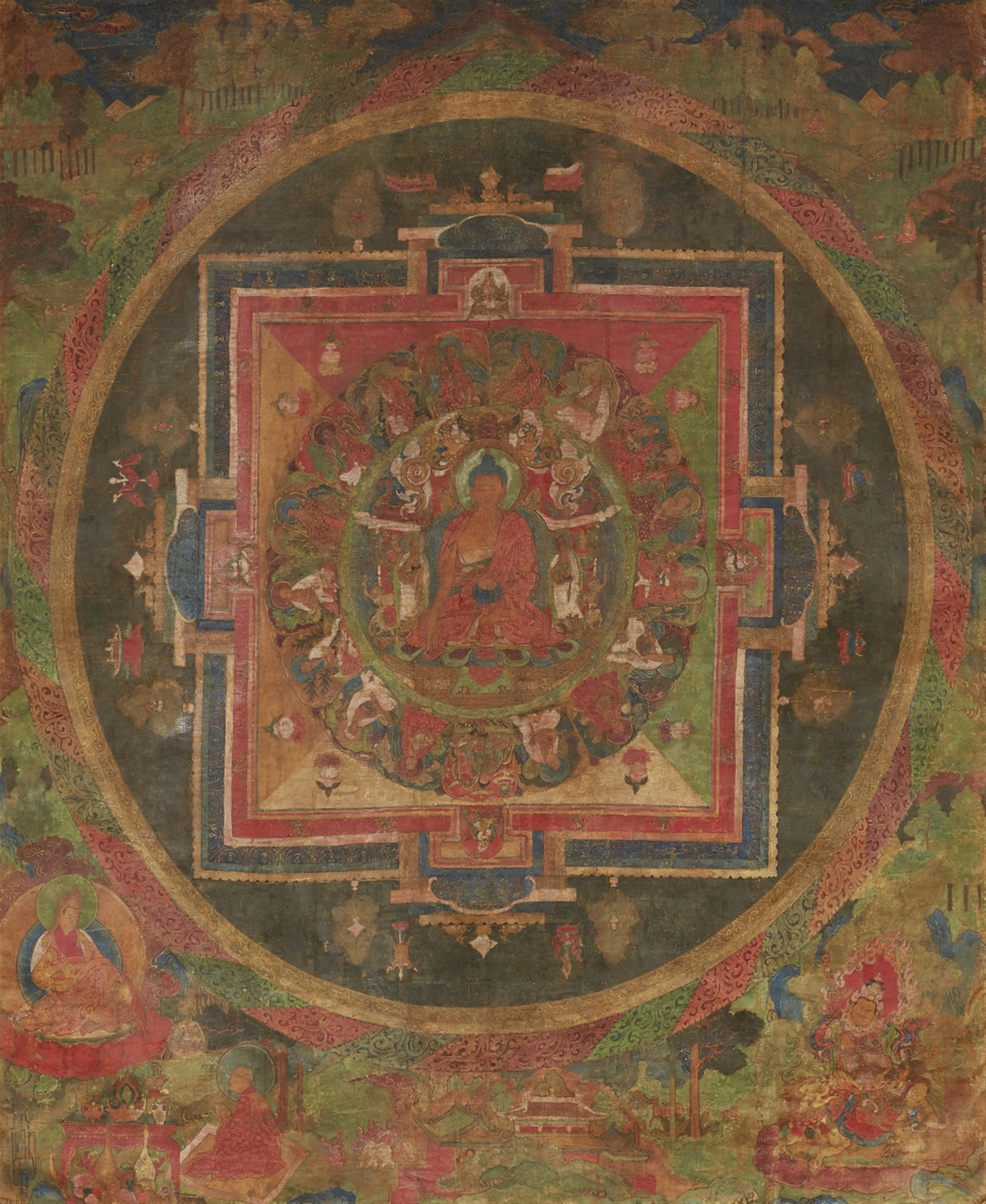 Mandala des Buddha Shakyamuni. Tibet. 18. Jh. - image-1