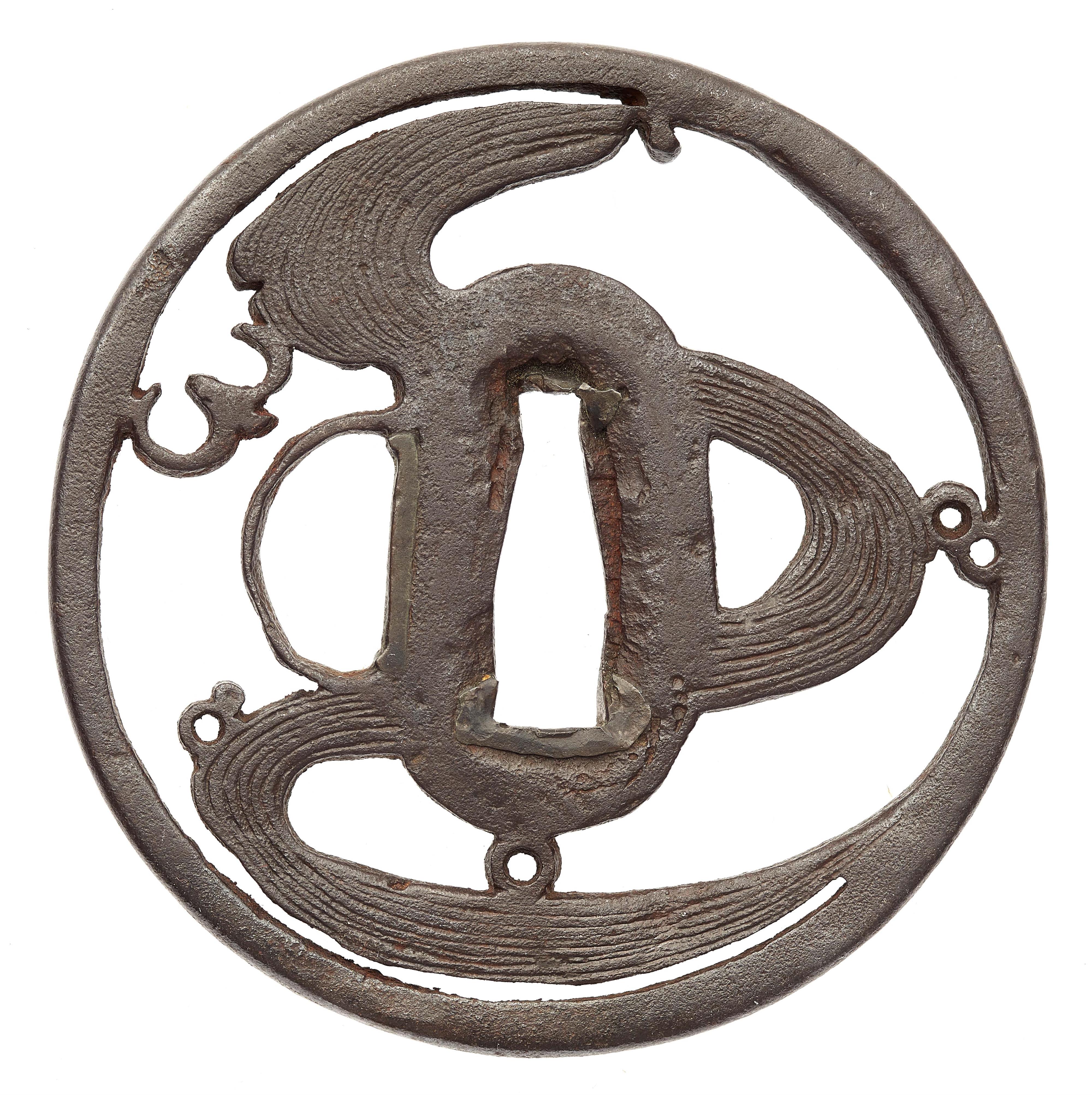 An iron Owari tsuba. 17th/18th century - image-2