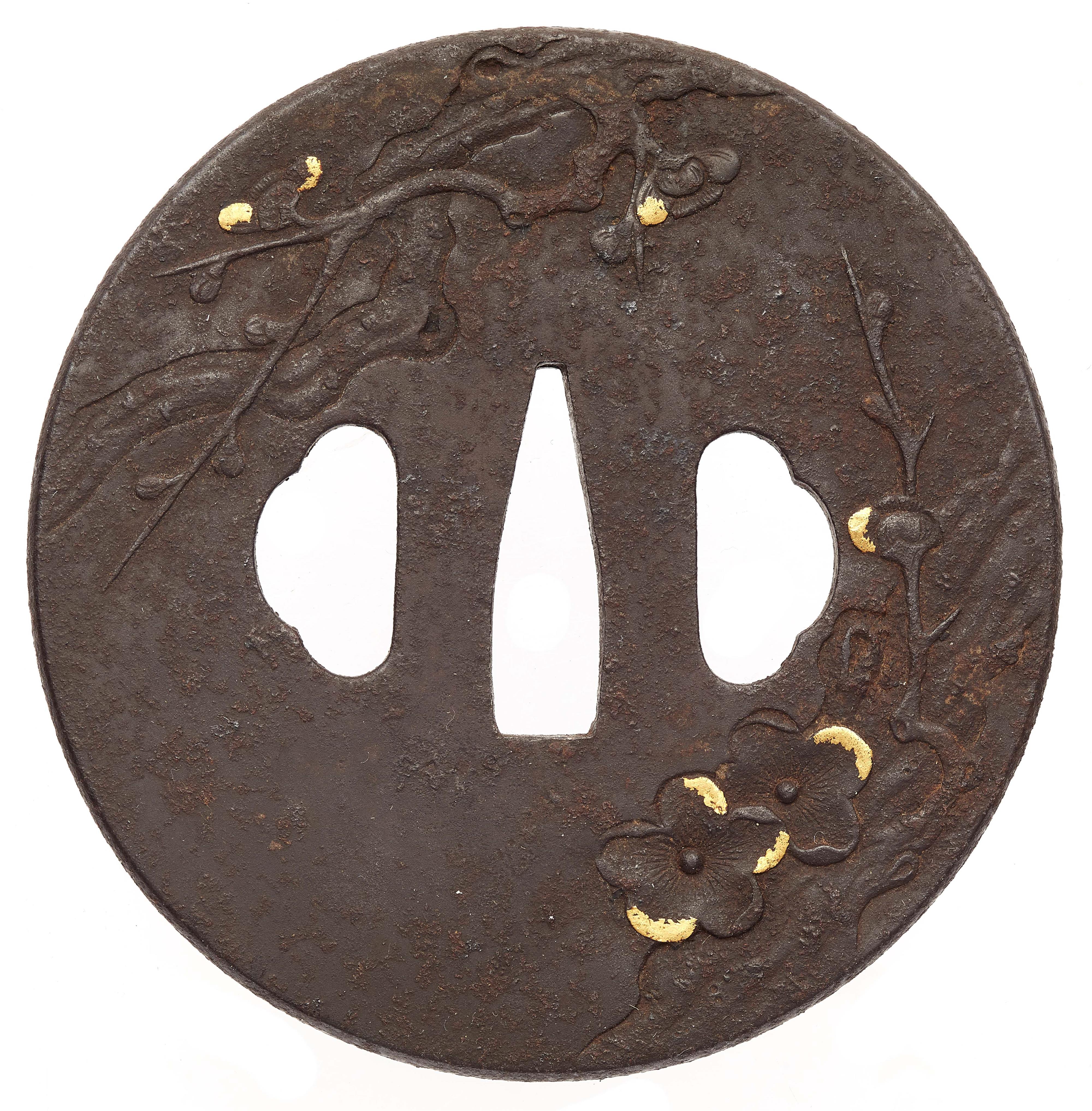 Tsuba. Eisen. Bushu-Arbeit. 18./19. Jh. - image-2