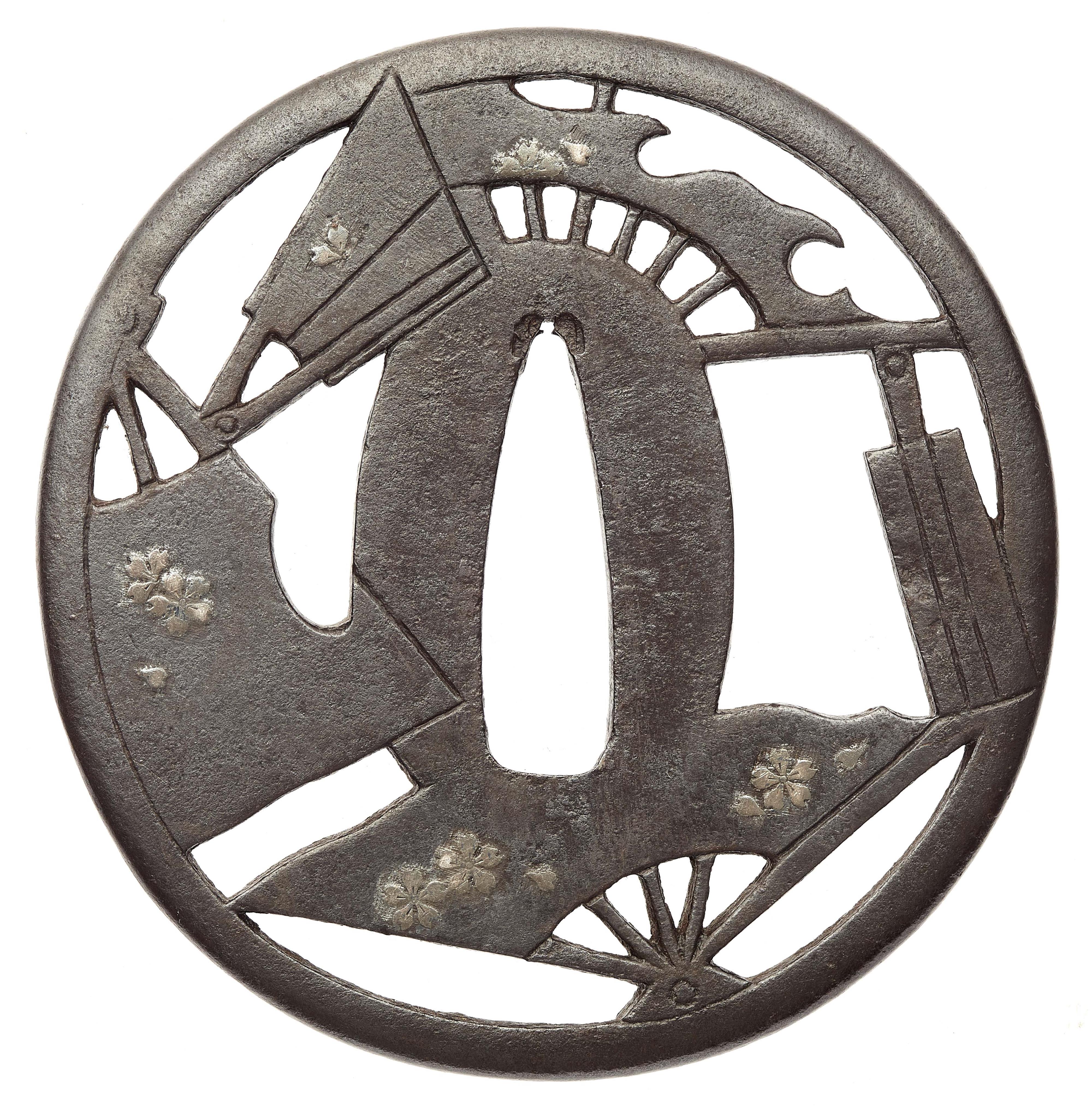 A Kamiyoshi school iron tsuba. Higo province. 18th/19th century - image-2