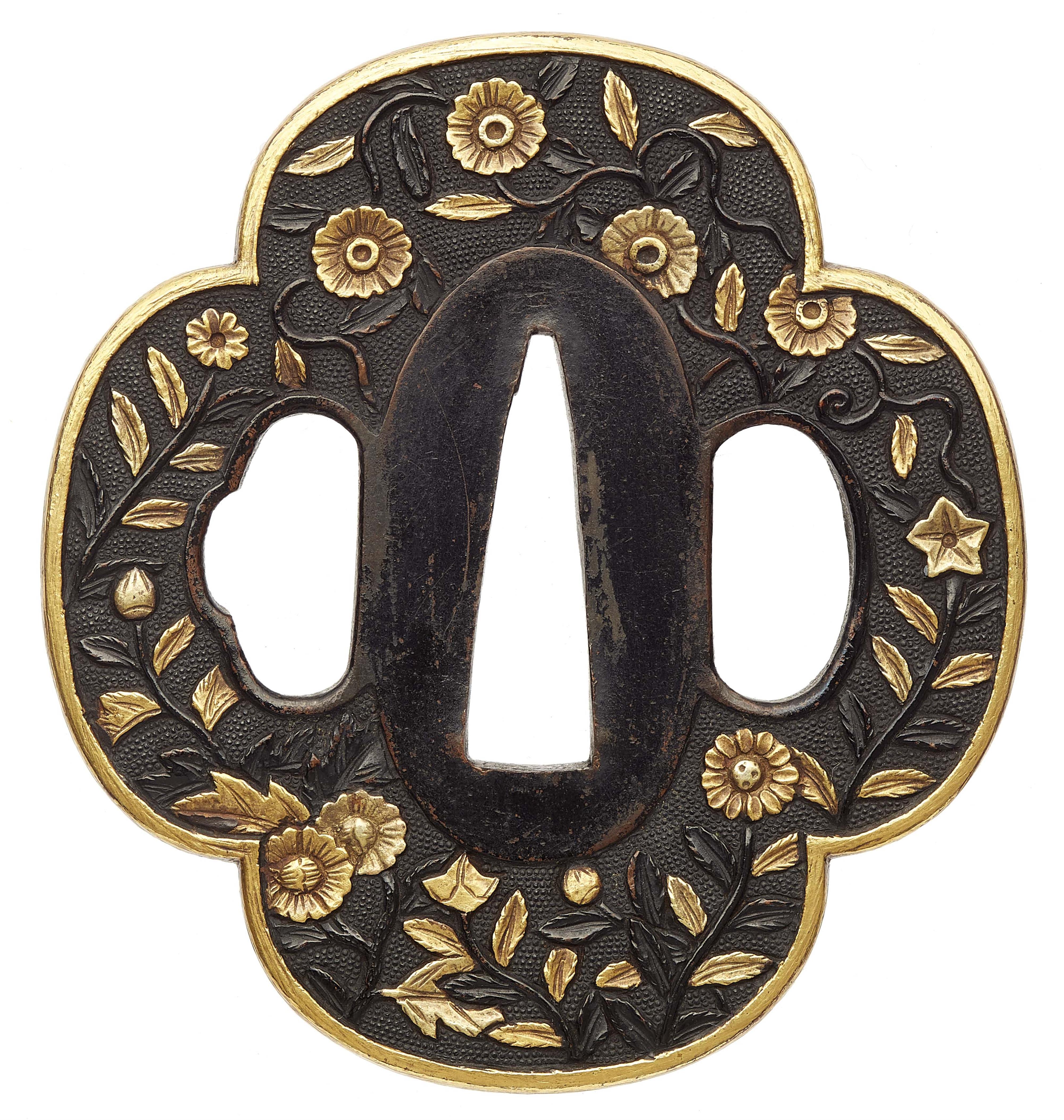 Tsuba. Shakudô. Ko kinkô. Spätes 16. Jh. - image-2