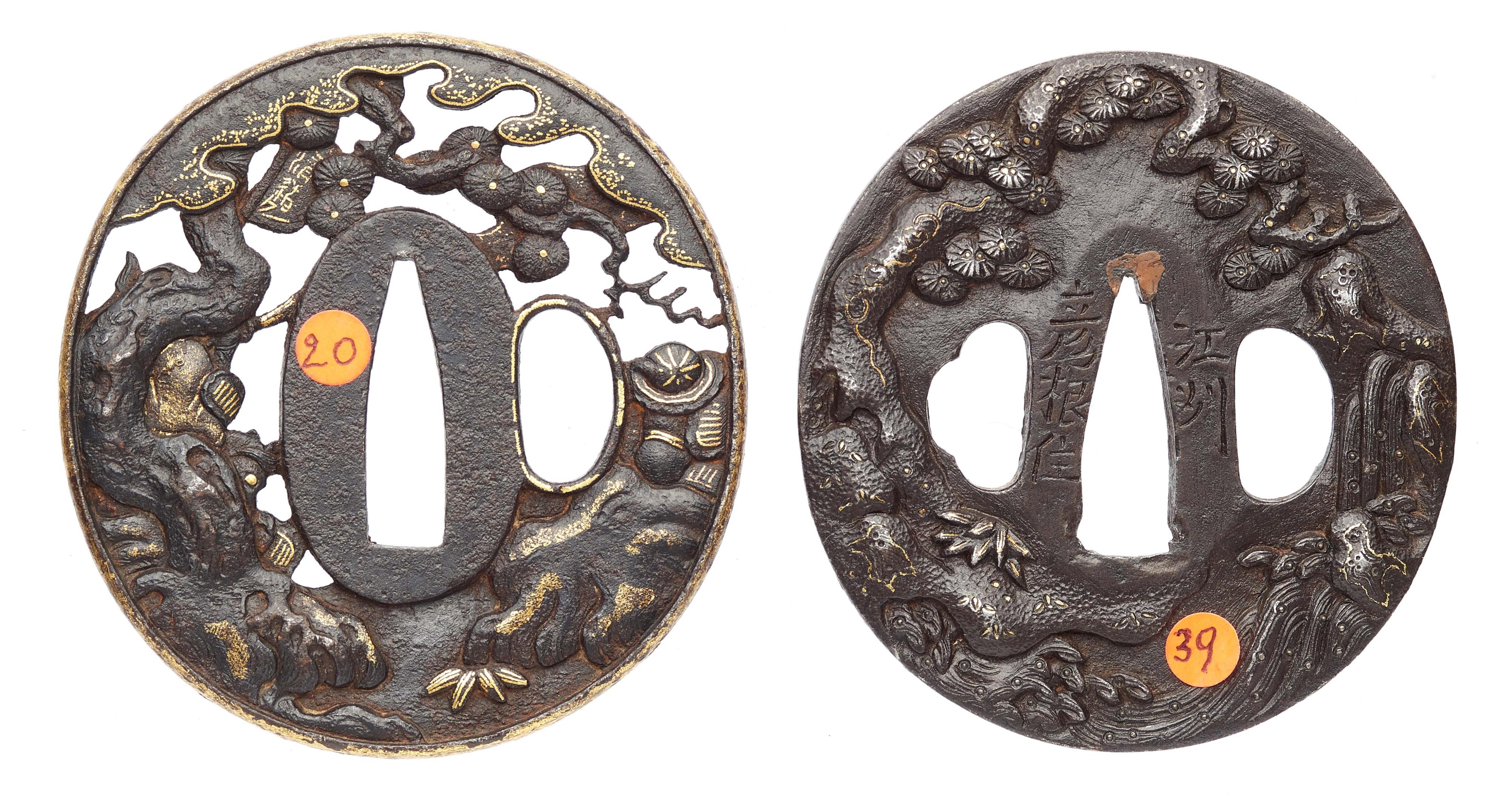 Zwei tsuba Eisen. 18./19. Jh. - image-2