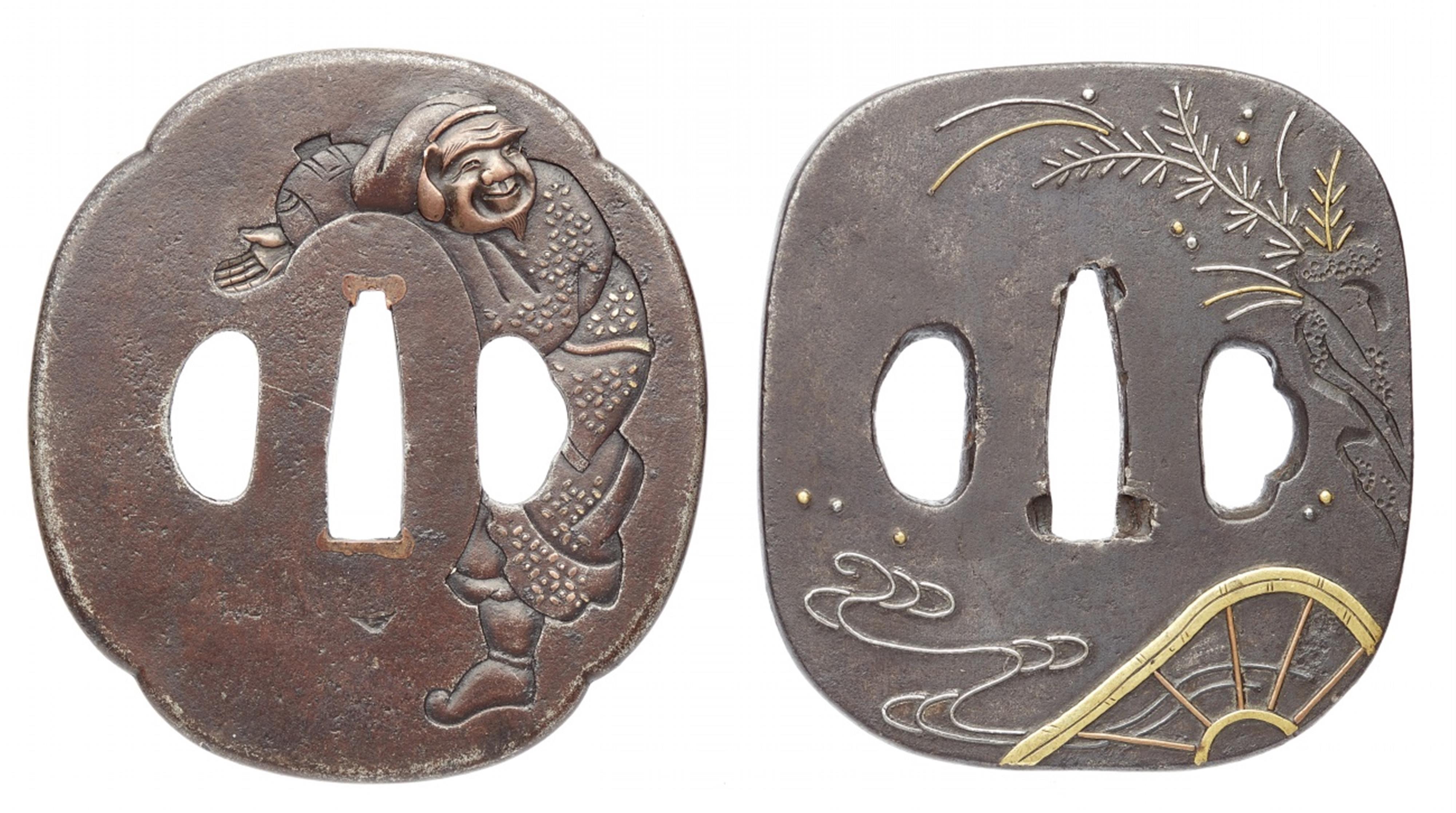 Zwei tsuba. Eisen. 19. Jh. - image-1