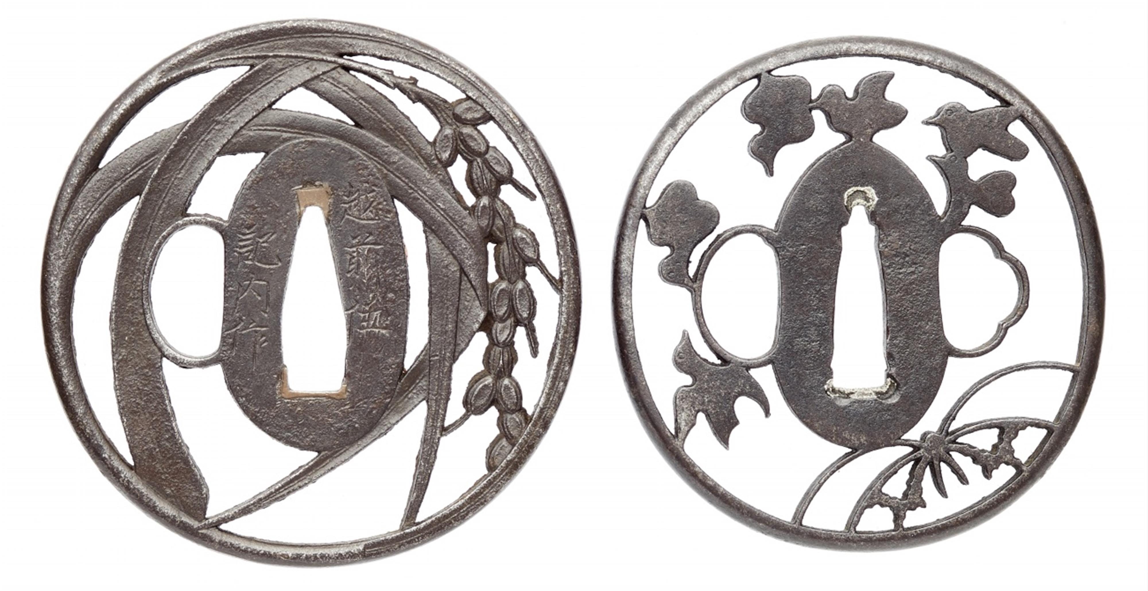 Zwei tsuba. Eisen. 18. Jh. - image-1