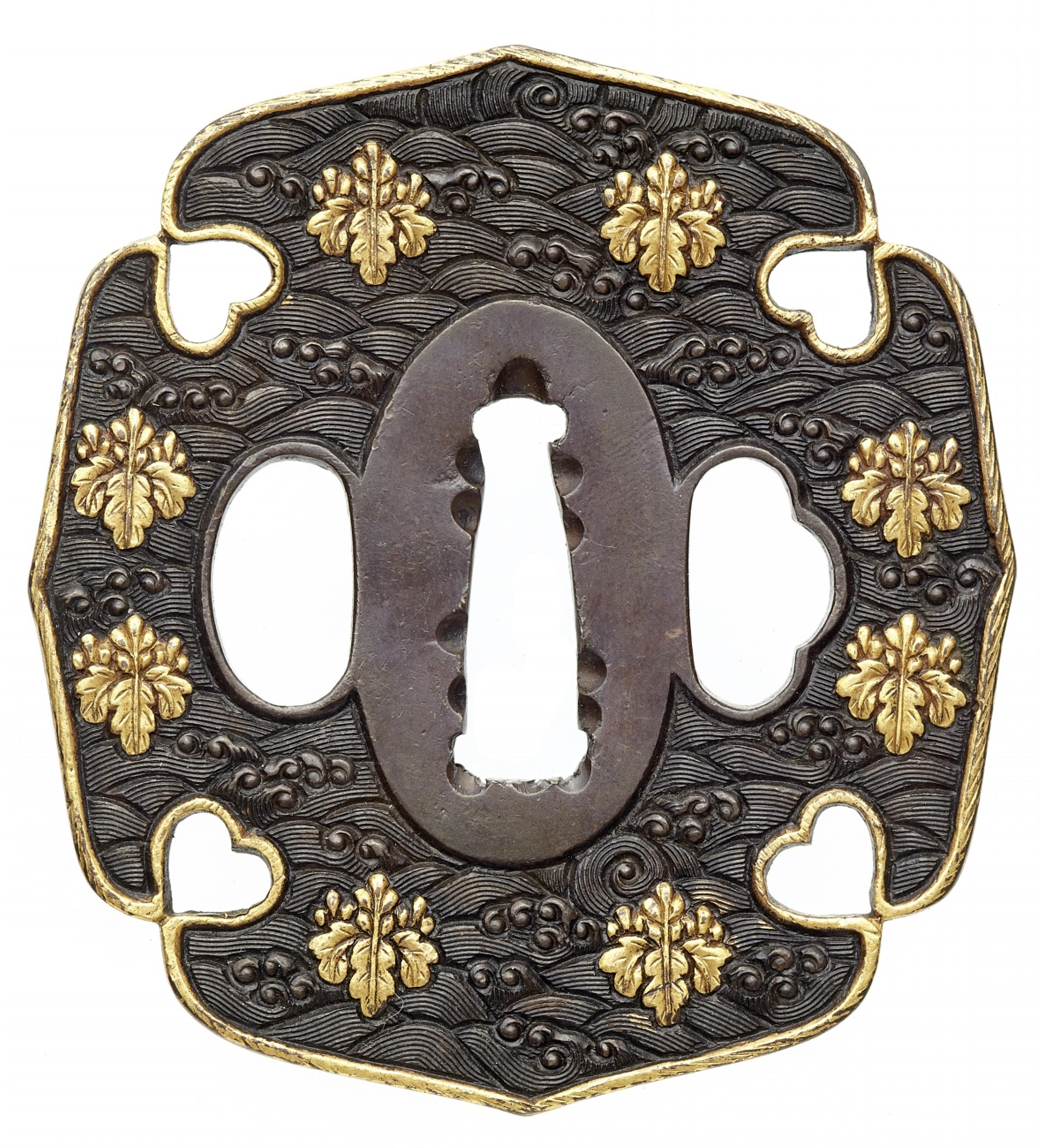 A Goto shakudo tsuba. 18th century - image-1