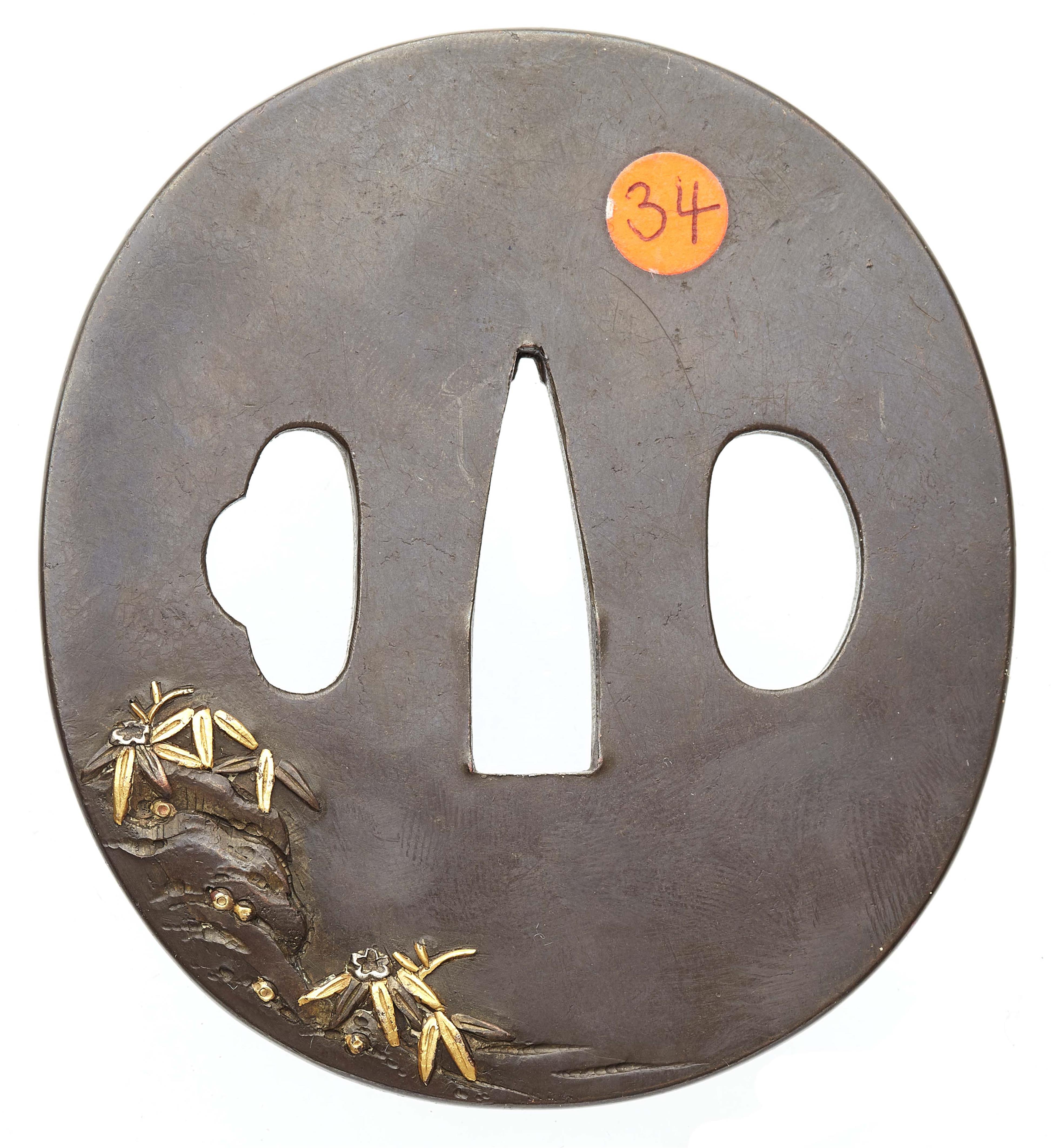 Tsuba. Shibuichi. Mitte 19. Jh. - image-2