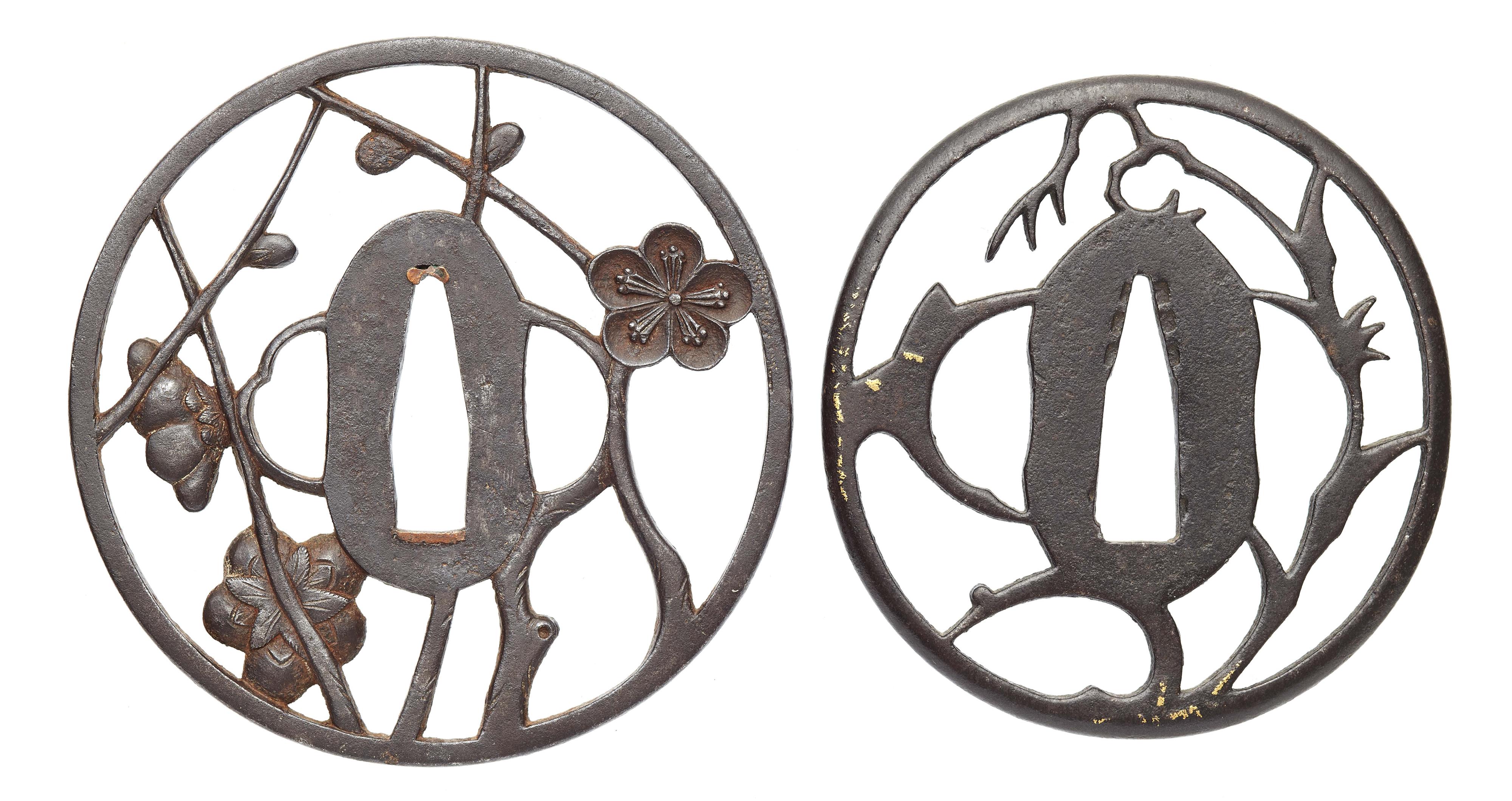 Two iron tsuba. Edo period - image-2