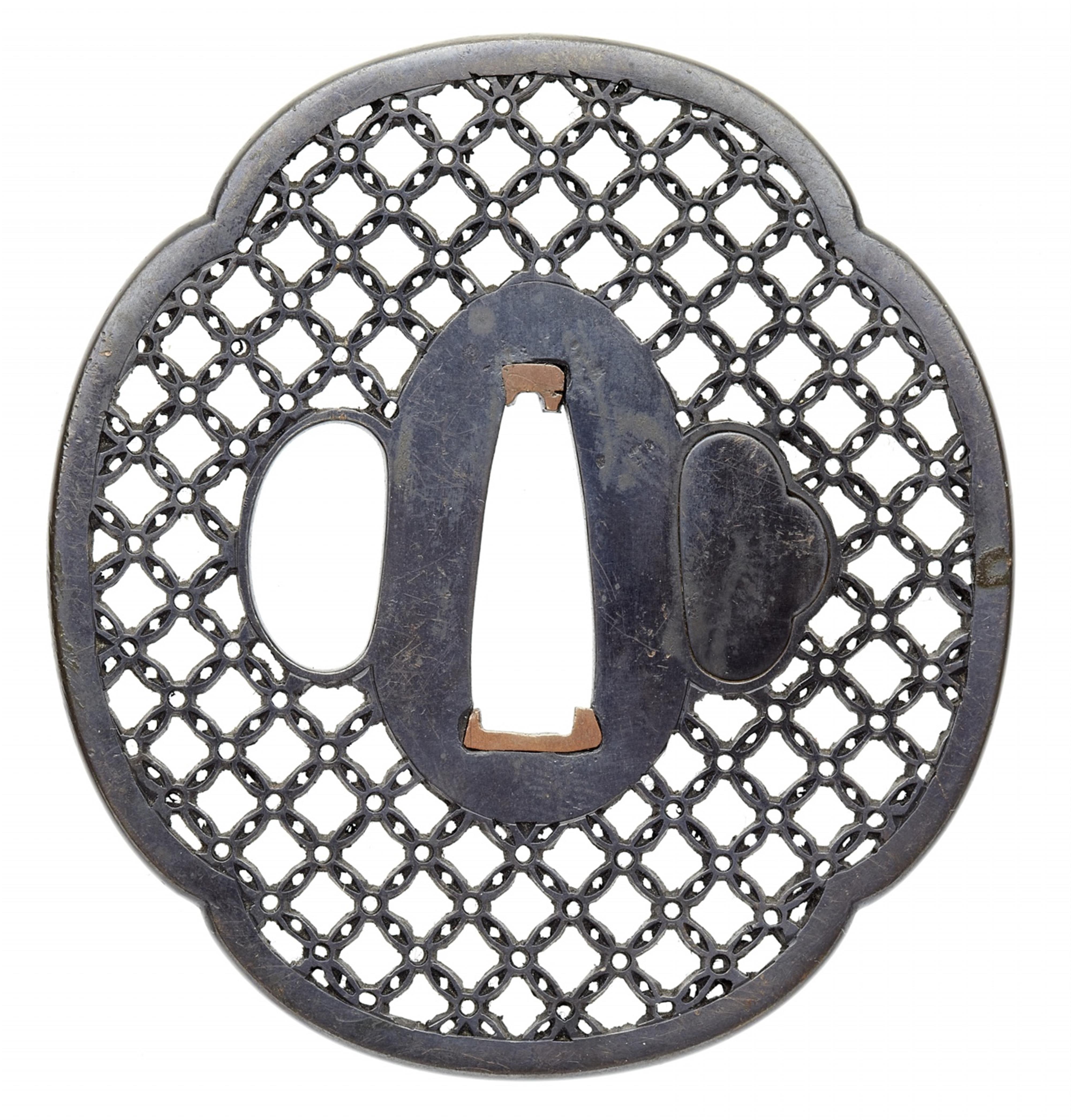 Tsuba. Shibuichi. 18./19. Jh. - image-1