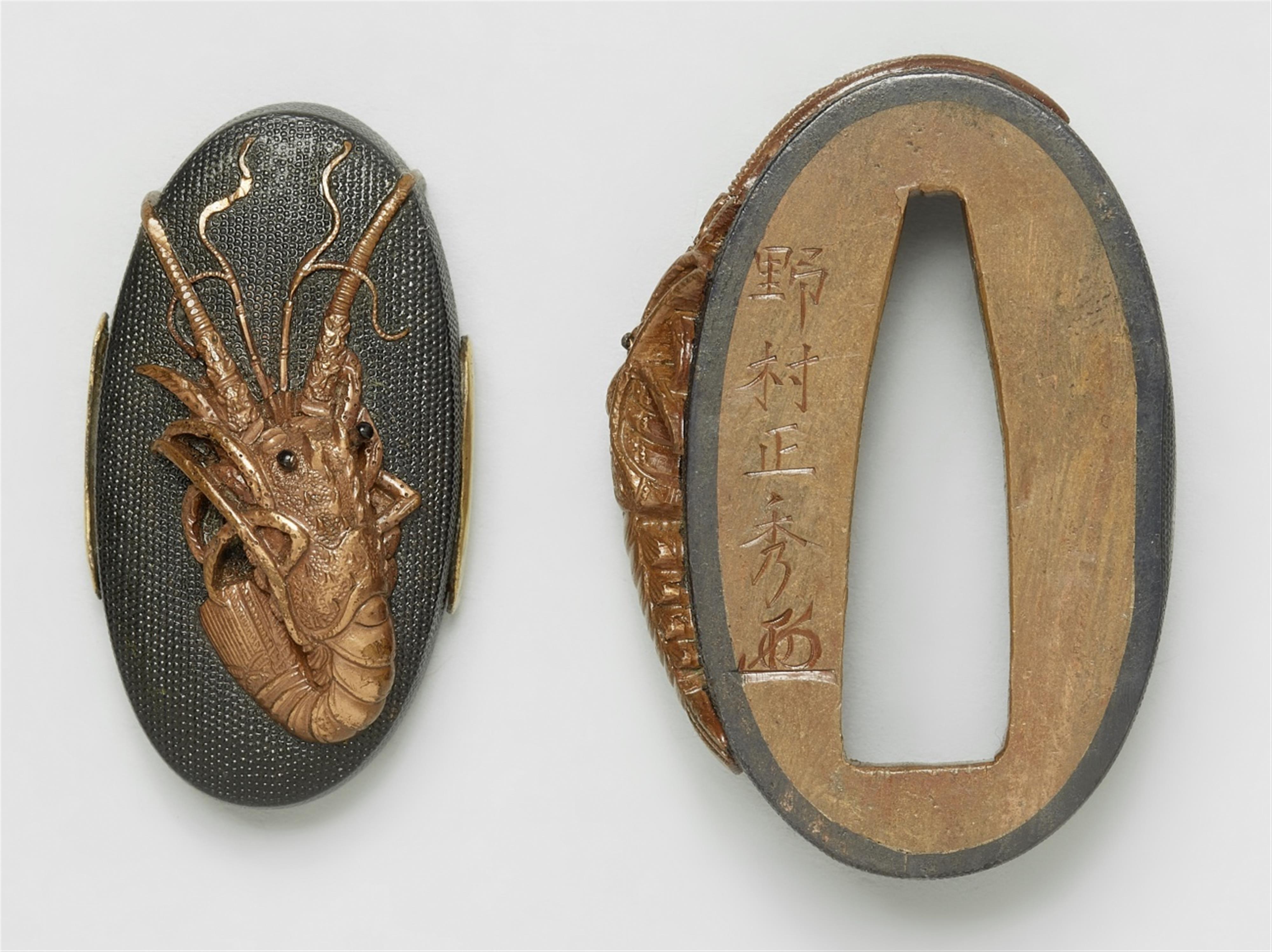 A shakudô fuchi-kashira. Second half 18th century - image-1