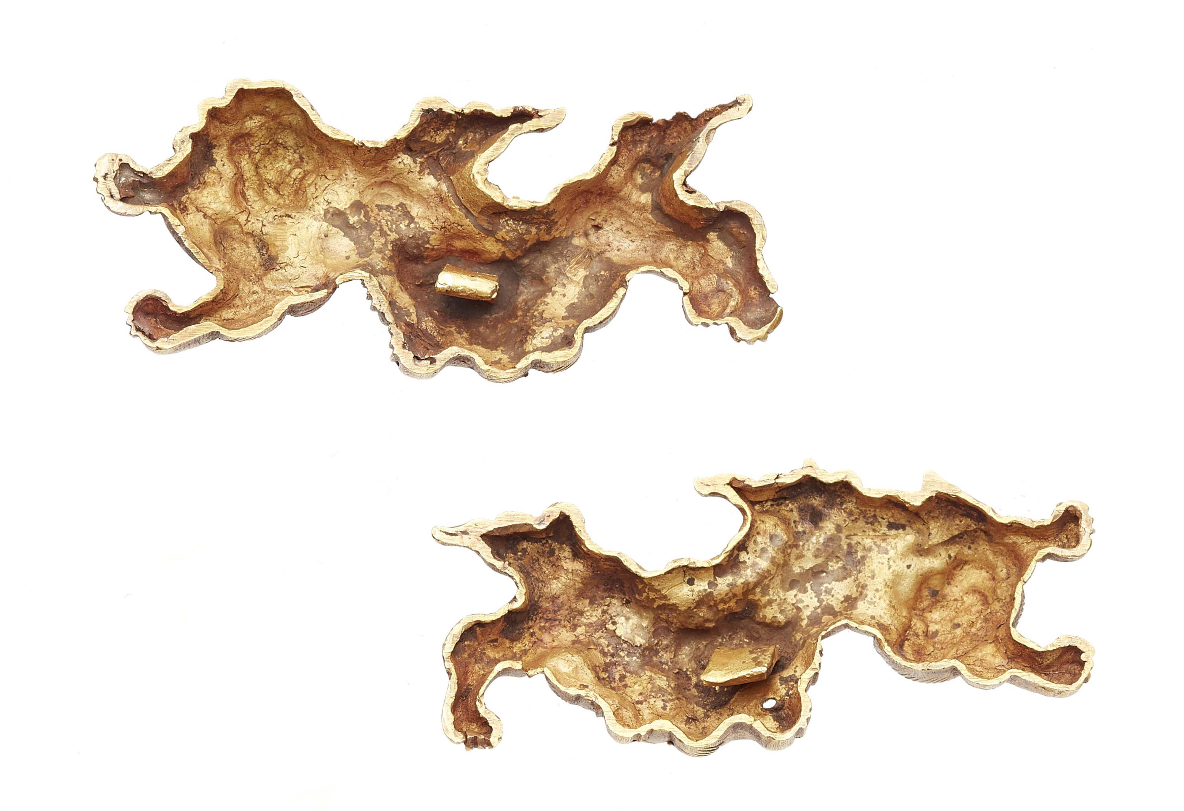 A pair of gold Kyô kinko menuki. 16th/17th century - image-2