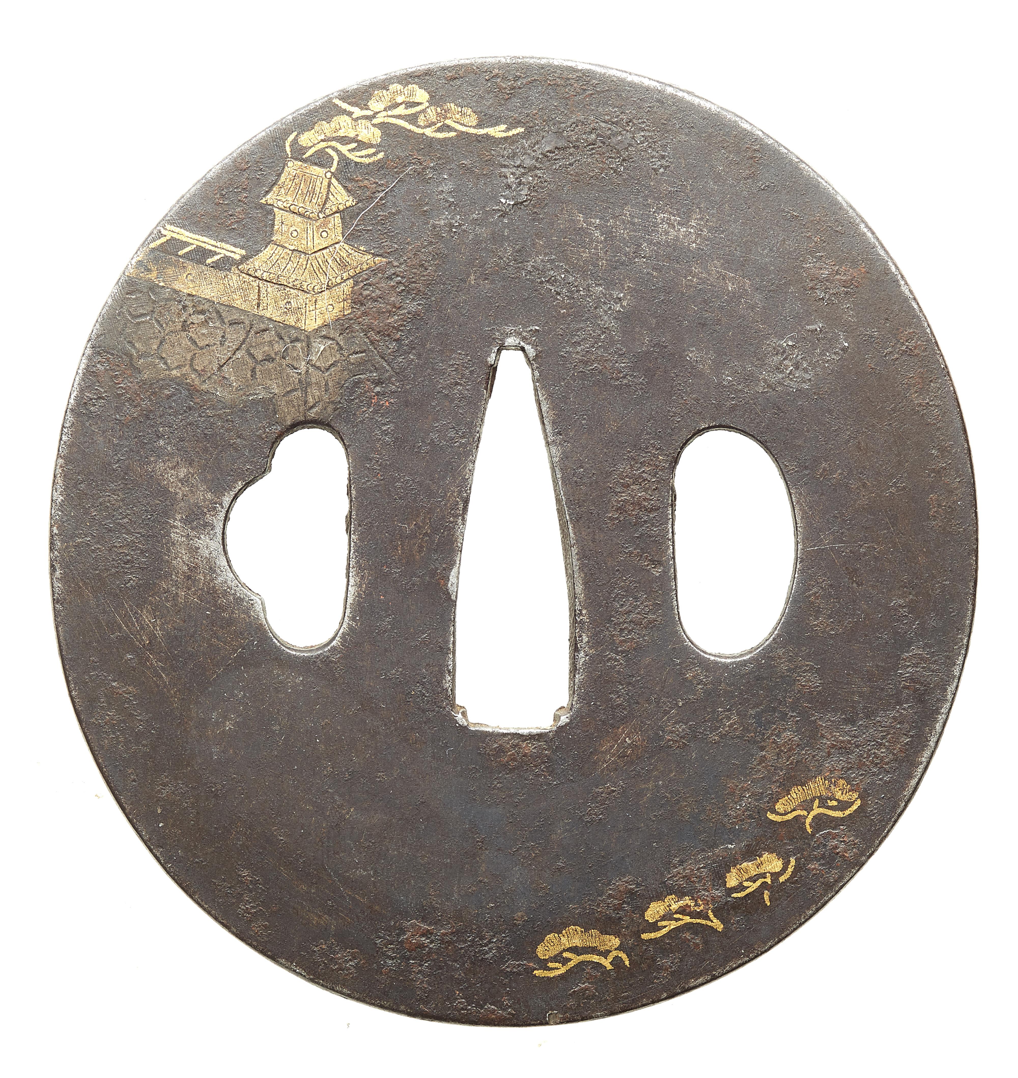 Vier tsuba. Eisen. 19. Jh. - image-3