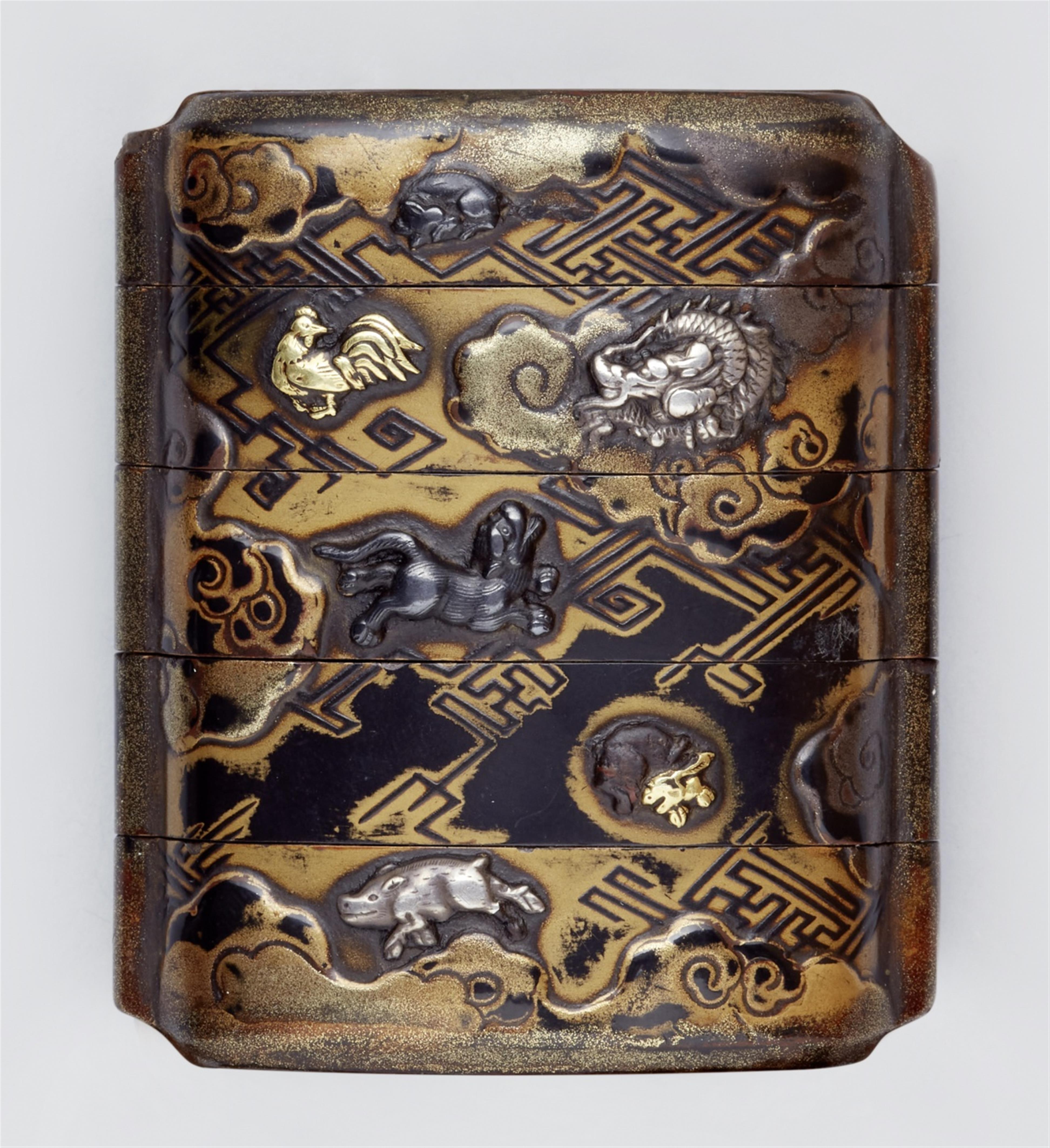 A four-case inro. 17th/18th century - image-2