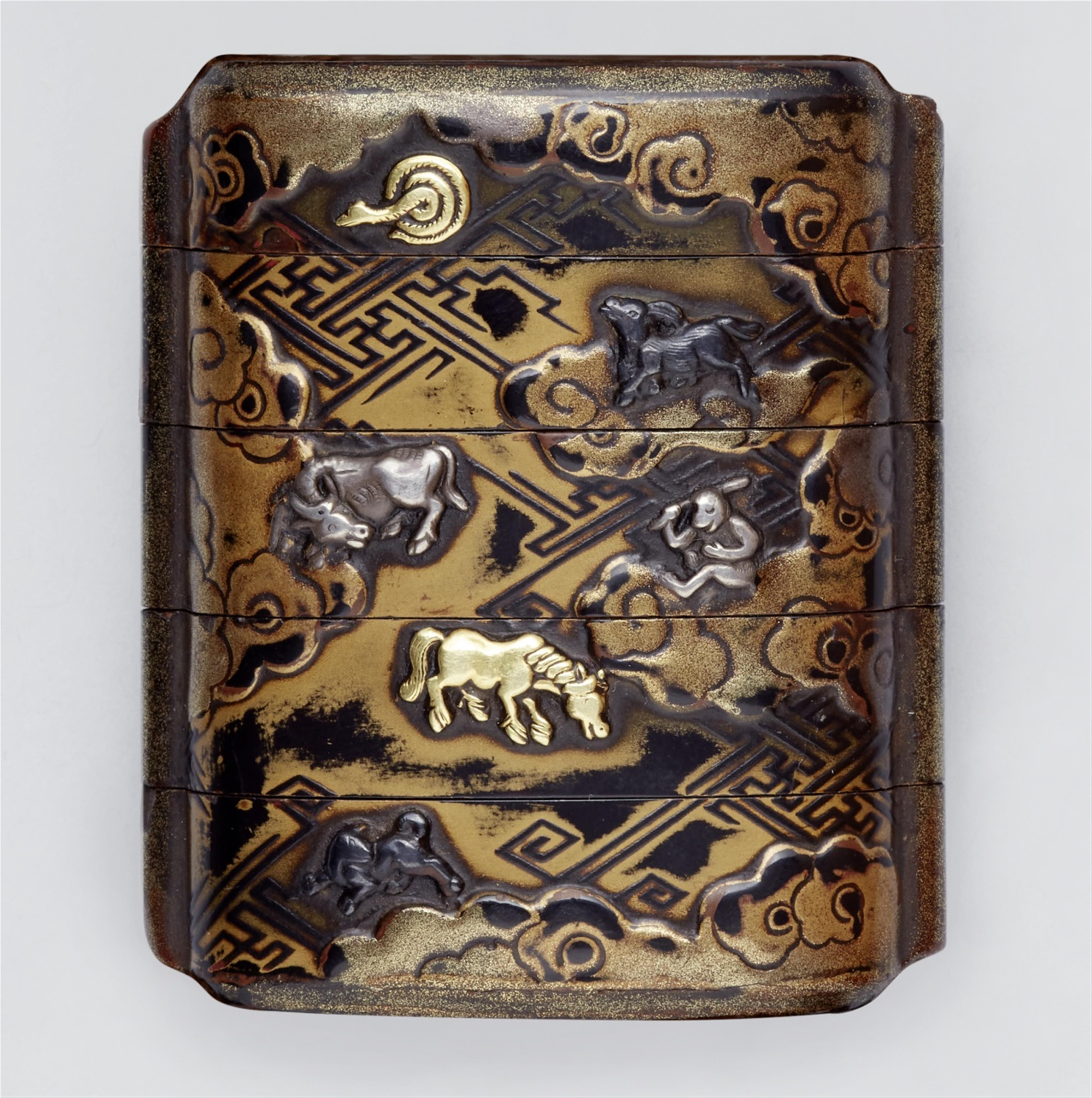 A four-case inro. 17th/18th century - image-1