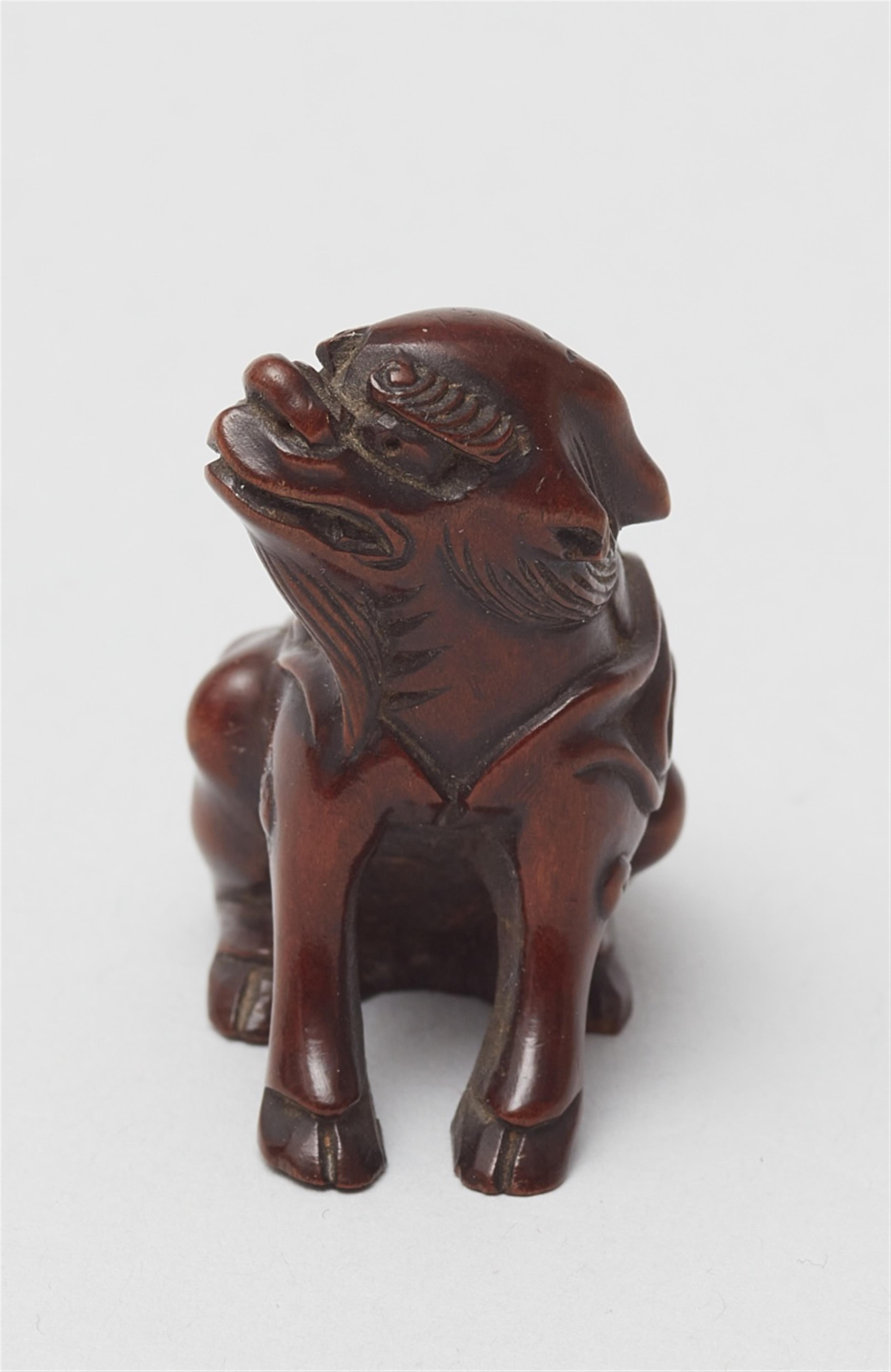 A boxwood carving of a kirin. 19th century - image-2