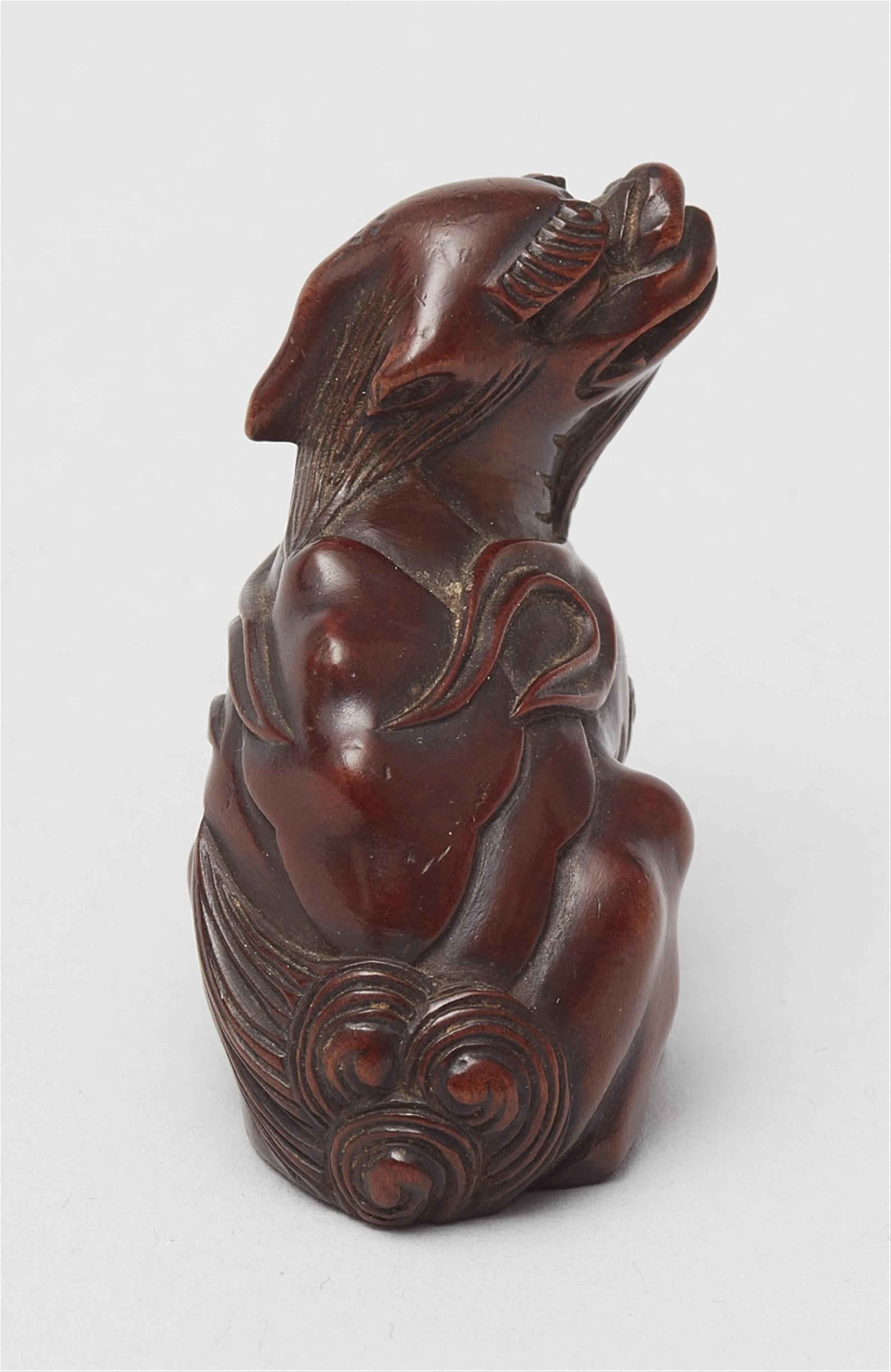 A boxwood carving of a kirin. 19th century - image-4