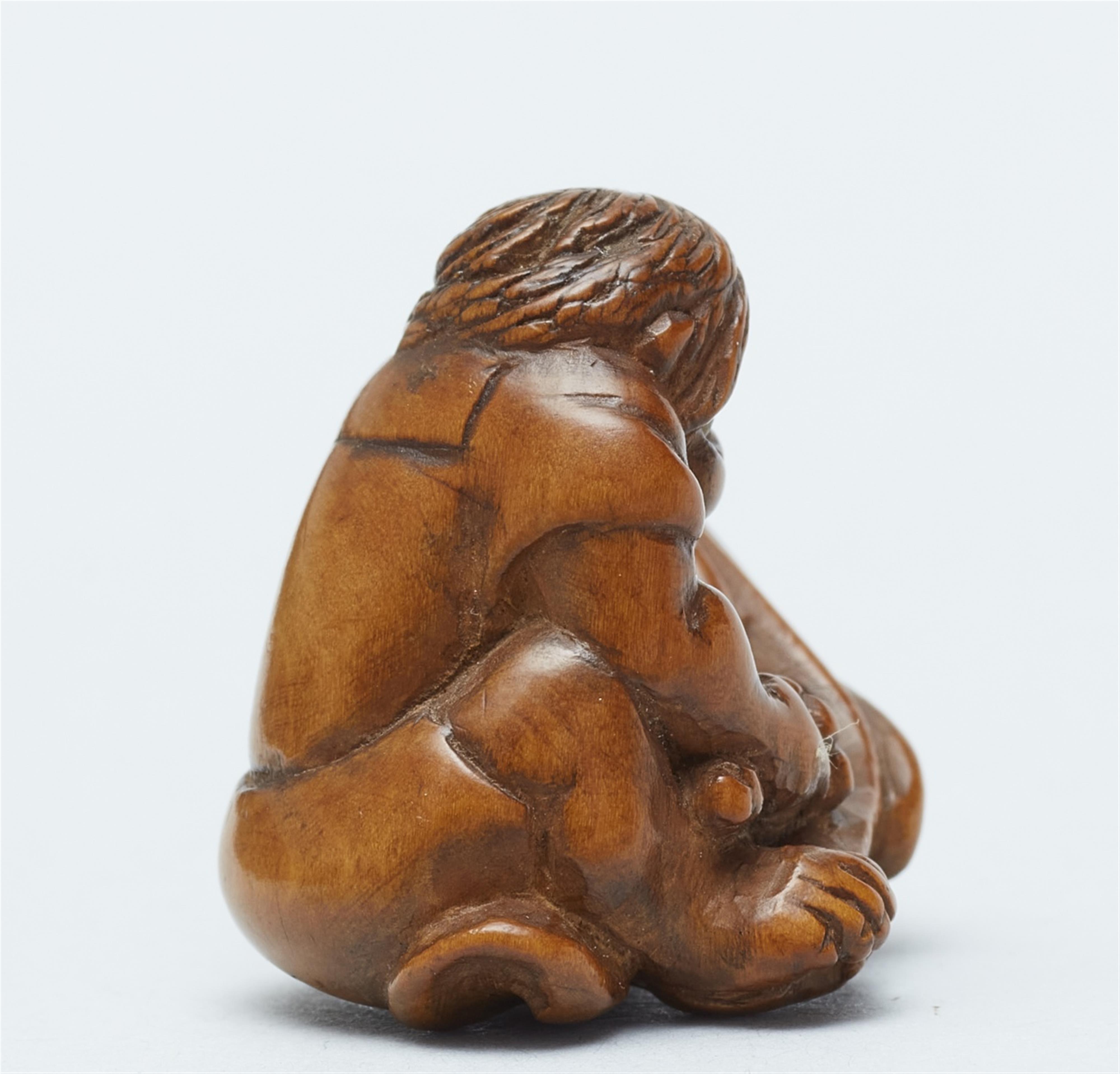 A boxwood netsuke of Yojo. 19th century - image-3