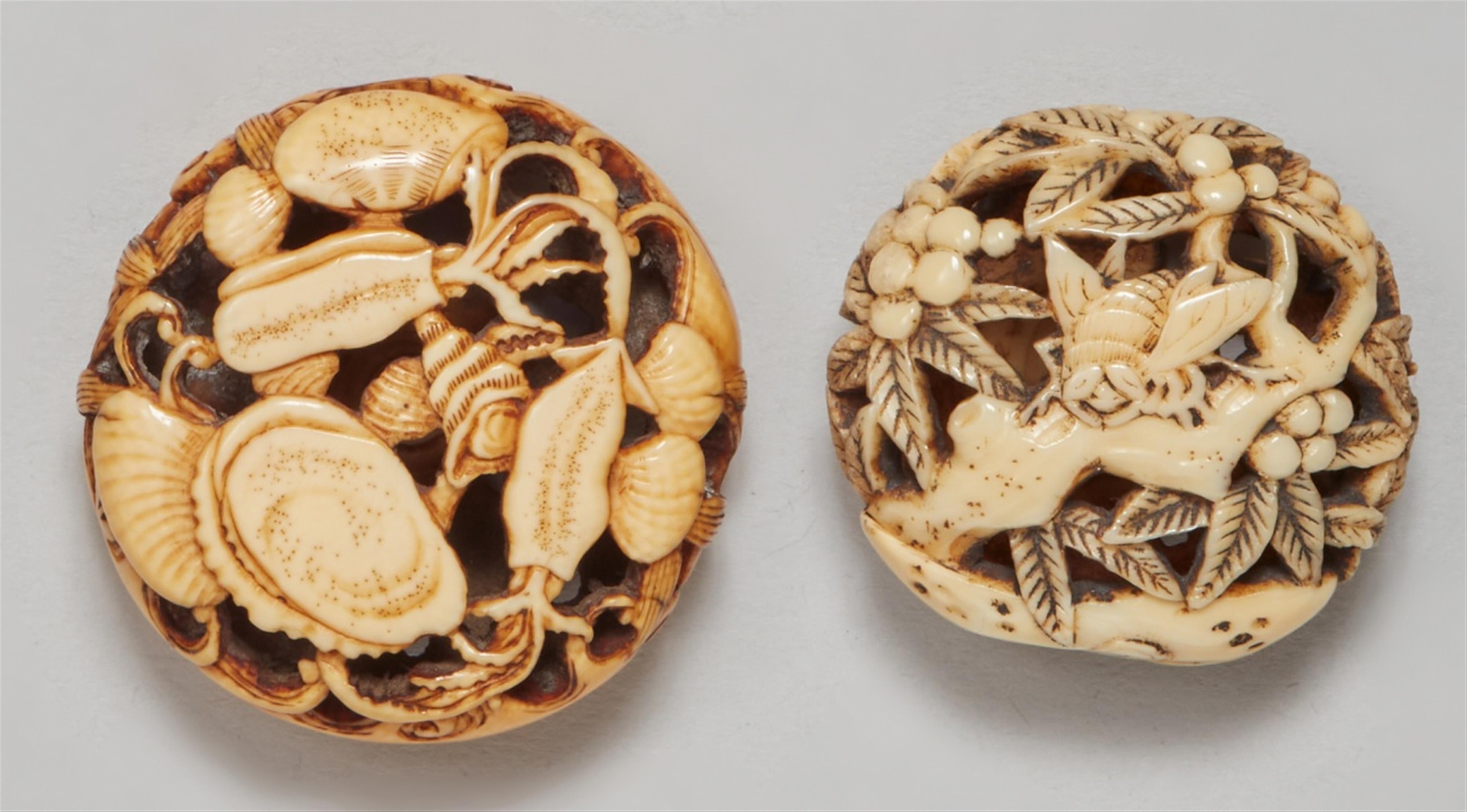 Two ryusa manju. 19th century - image-1