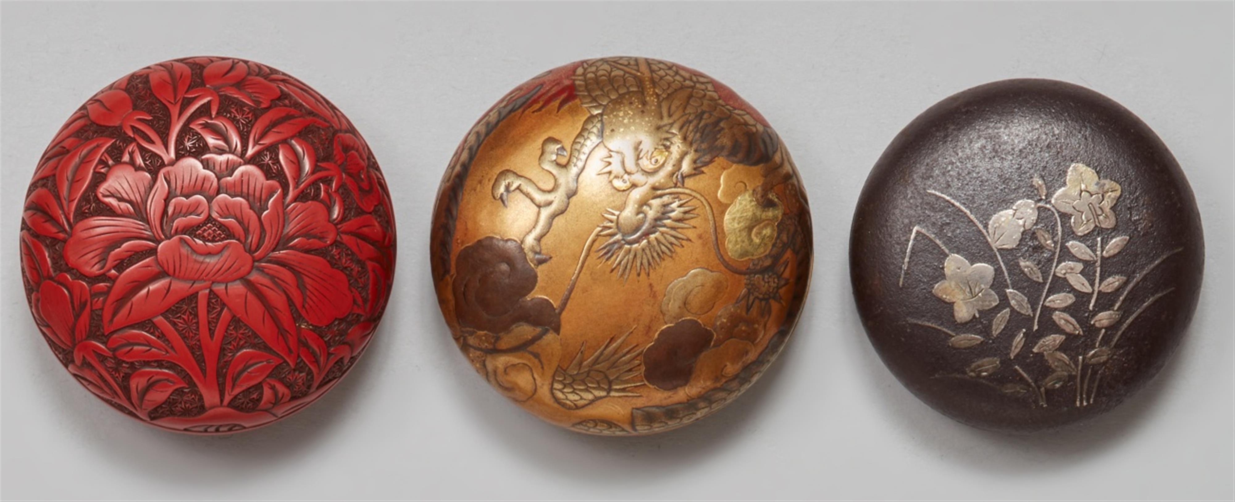 Drei manju-Netsuke. 19. Jh. - image-1