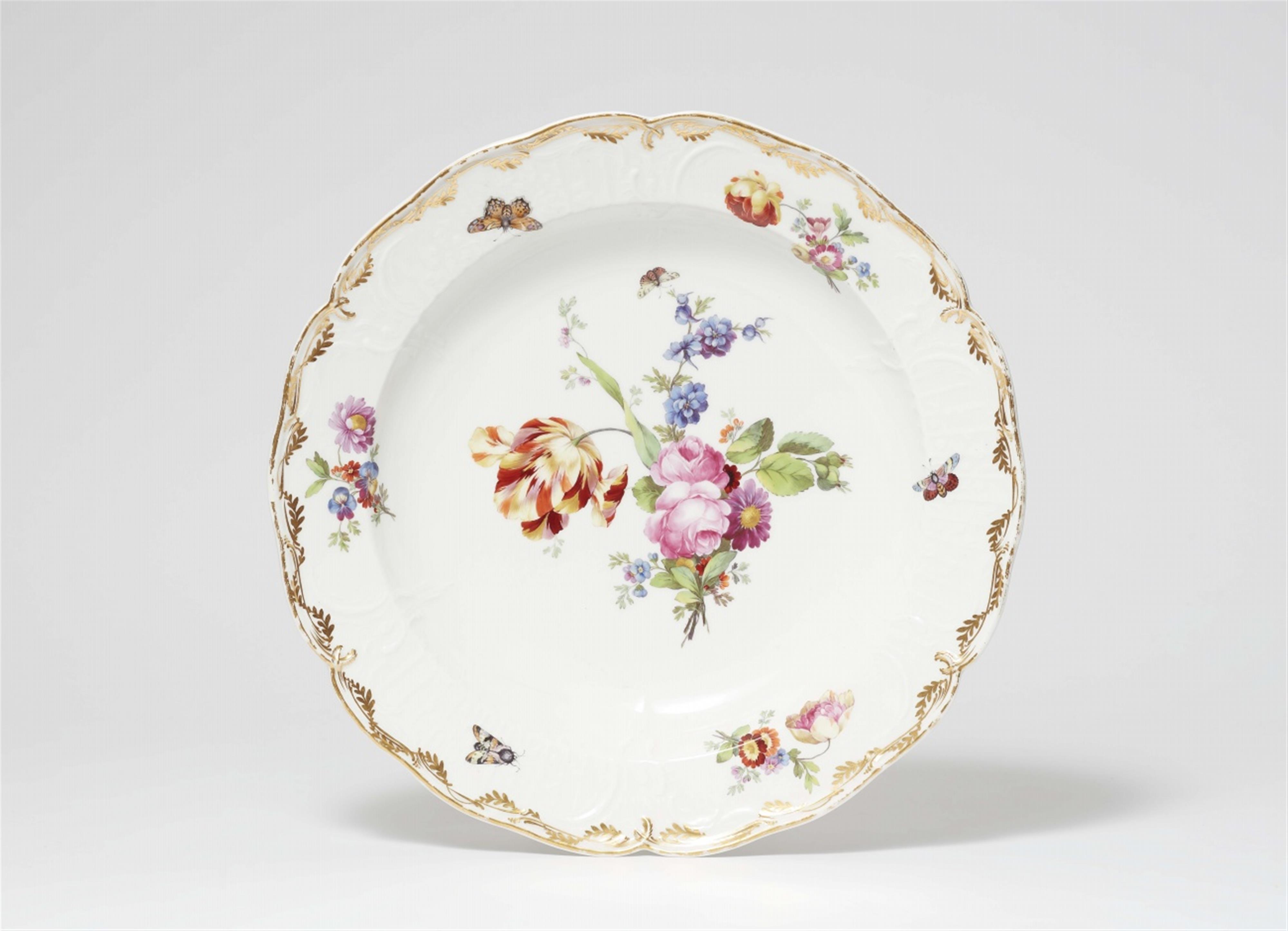 A round Berlin KPM porcelain platter from a dinner service for Berlin Palace - image-1