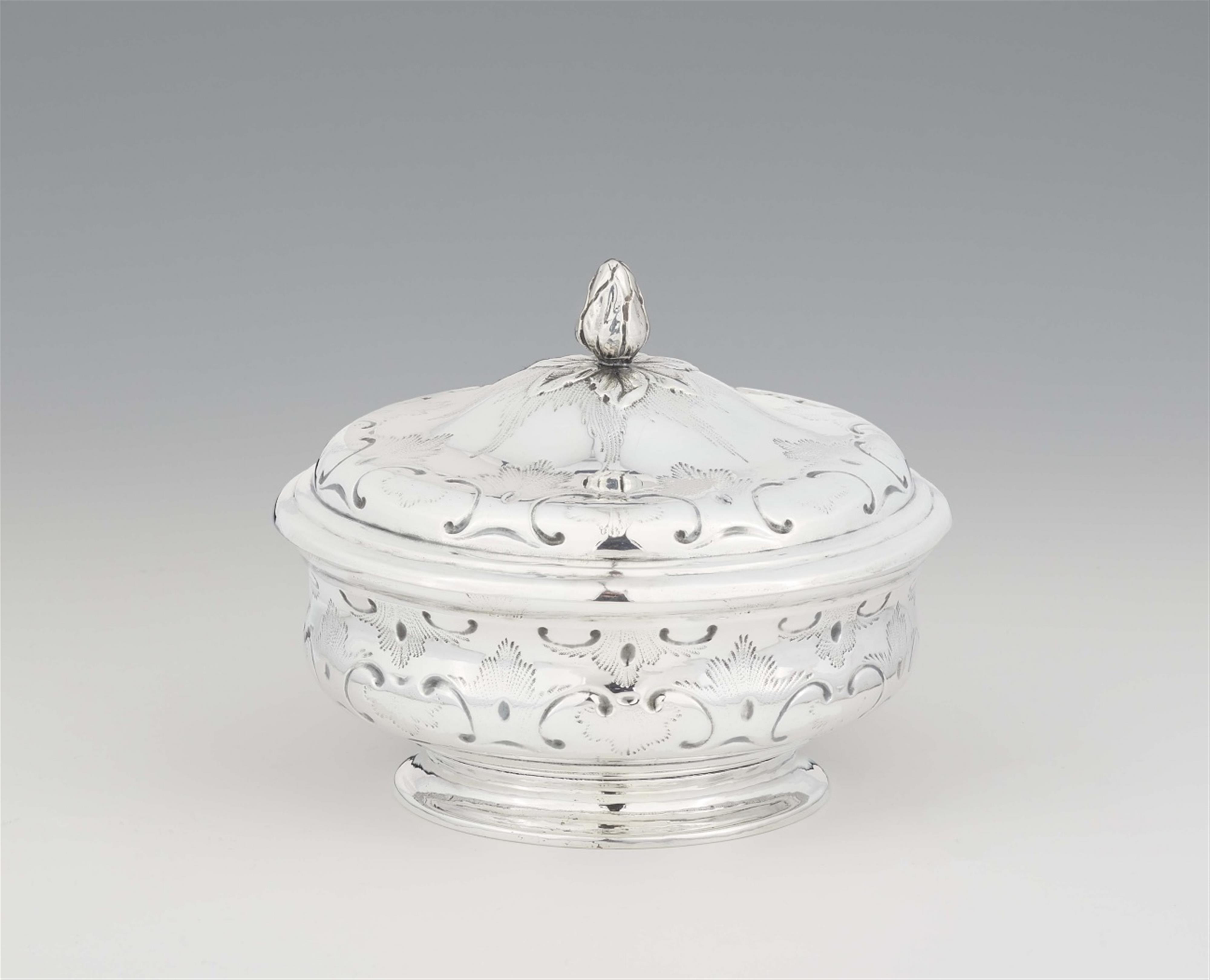 A Berlin partially gilt silver covered bowl - image-1