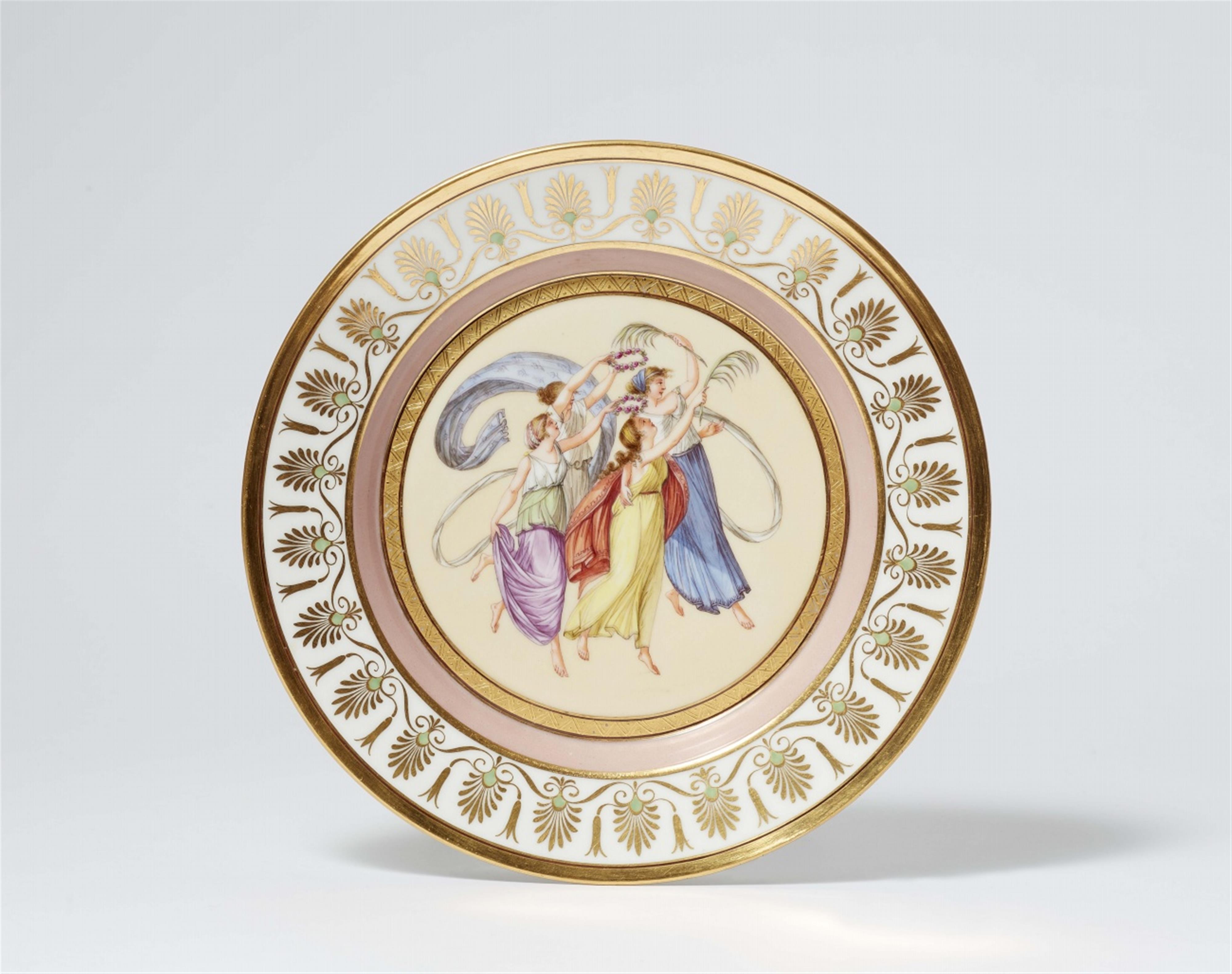 A Berlin KPM porcelain plate with allegories of victory - image-1