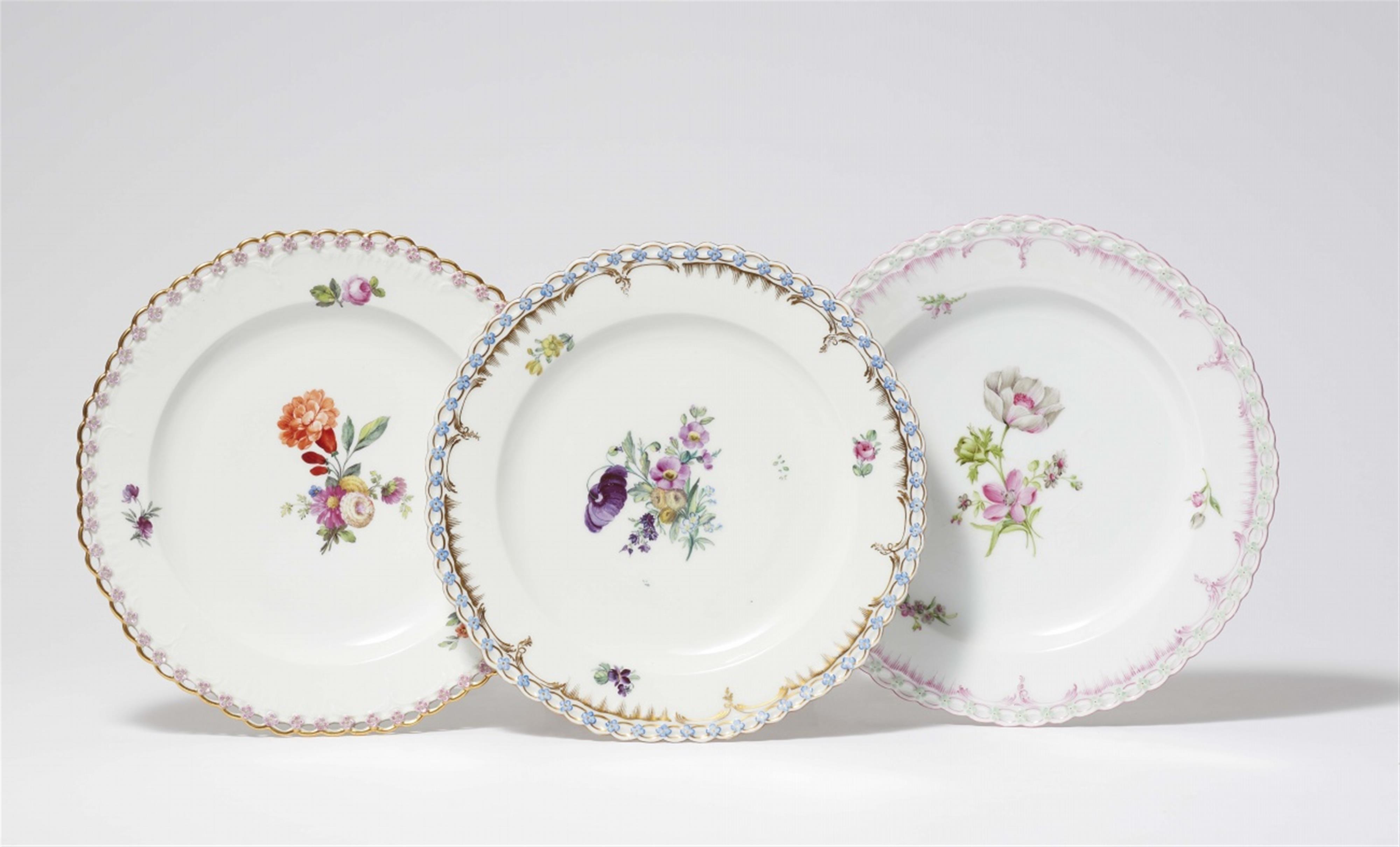 Two Berlin KPM porcelain dinner plates and one dessert plate - image-1