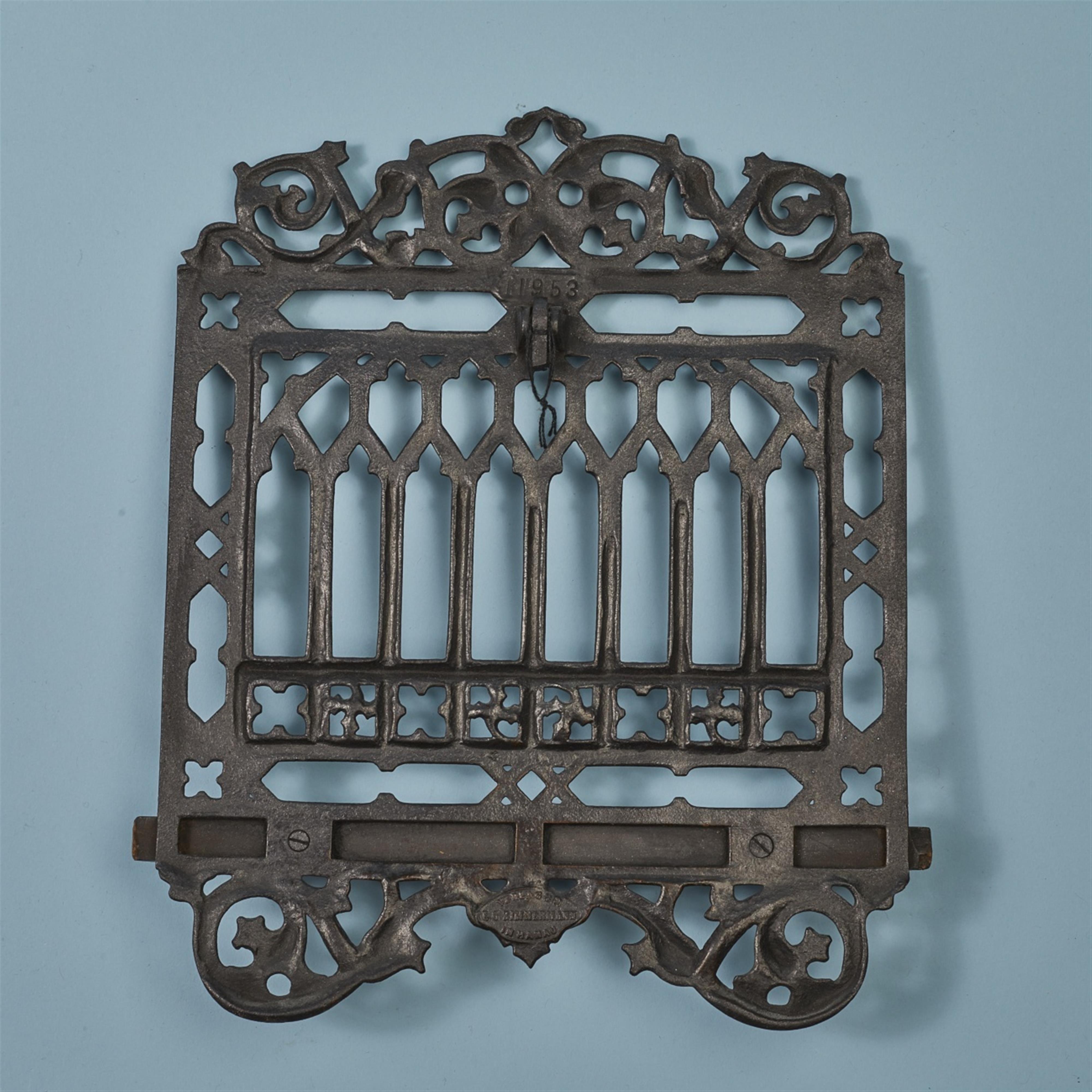 A Gothic Revival cast iron book stand - image-2