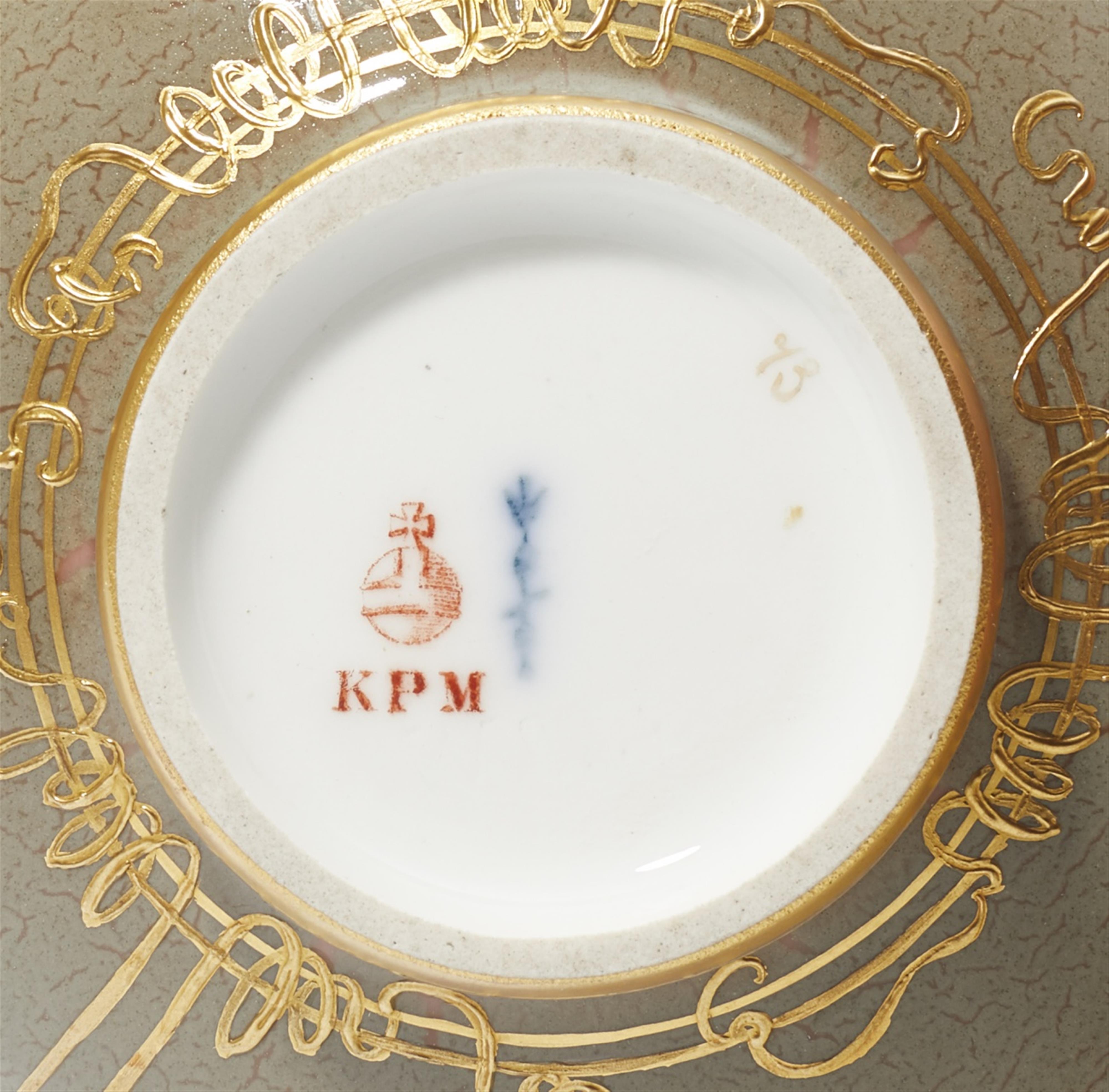 A Berlin KPM porcelain vase with berry motifs - image-2