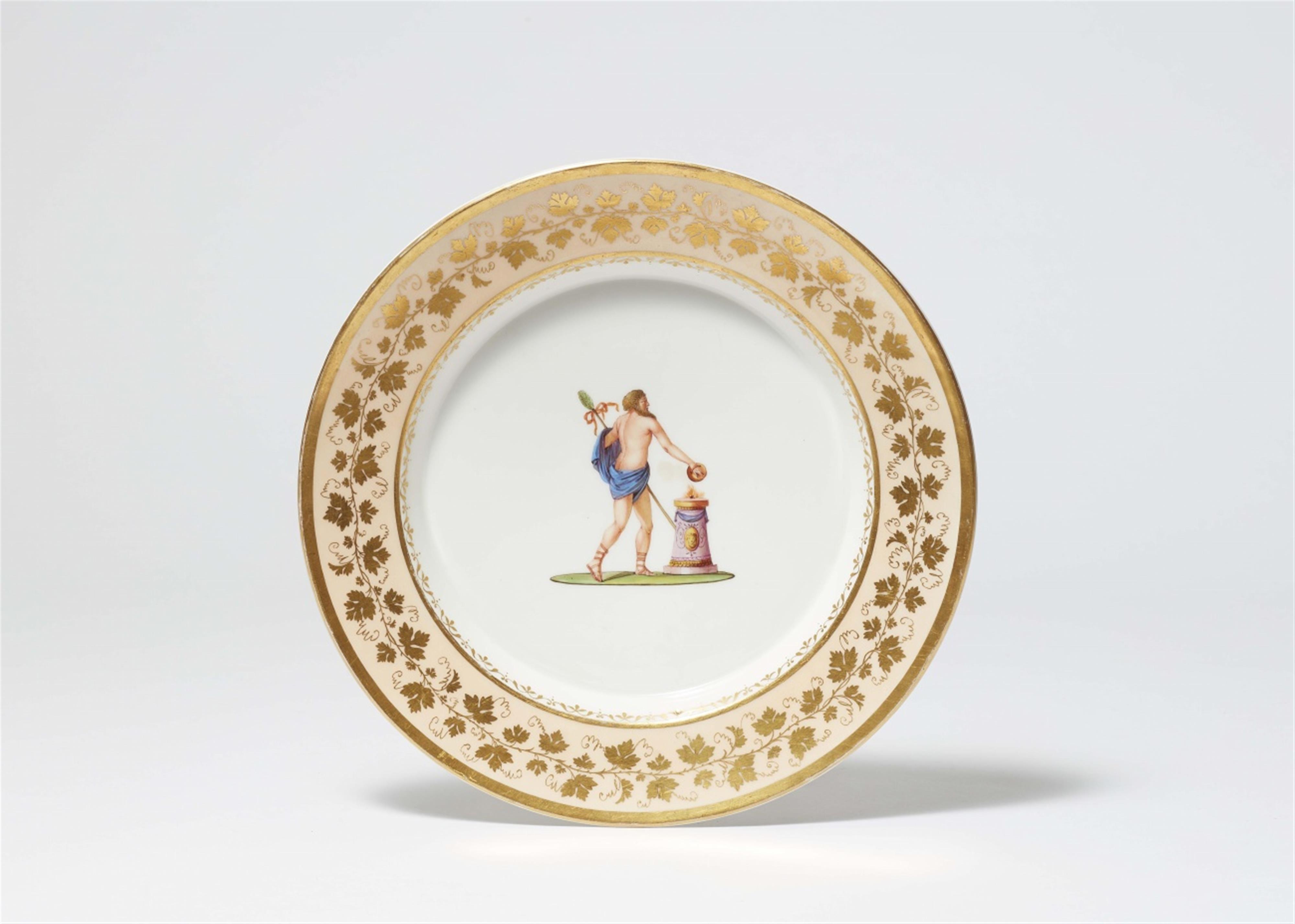 A Berlin KPM porcelain plate with Dionysus - image-1